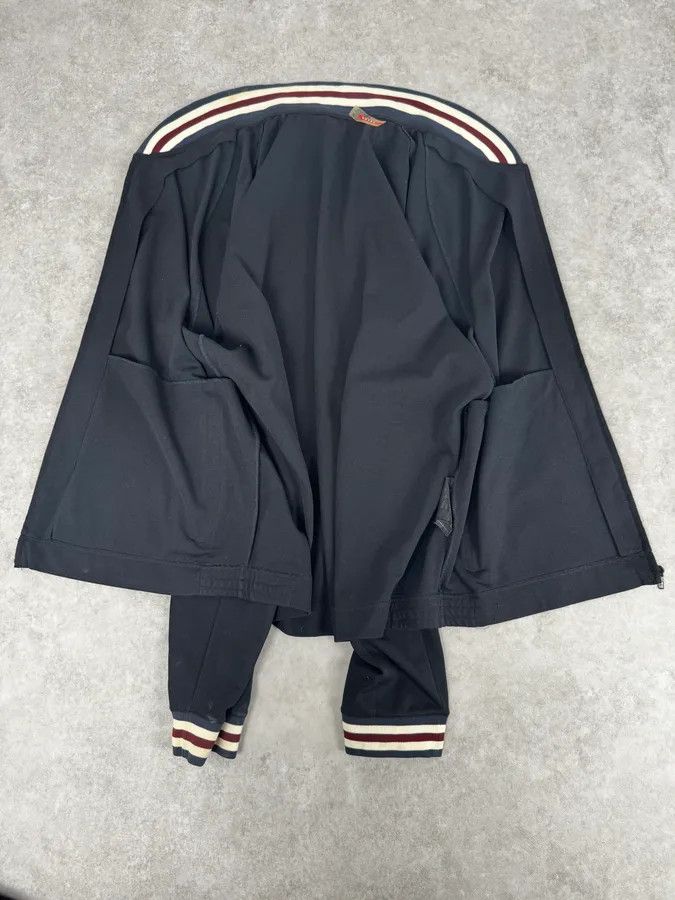 Prada 2000s Prada Black Nylon Striped Collar Track Jacket Size US L / EU 52-54 / 3 - 7 Thumbnail