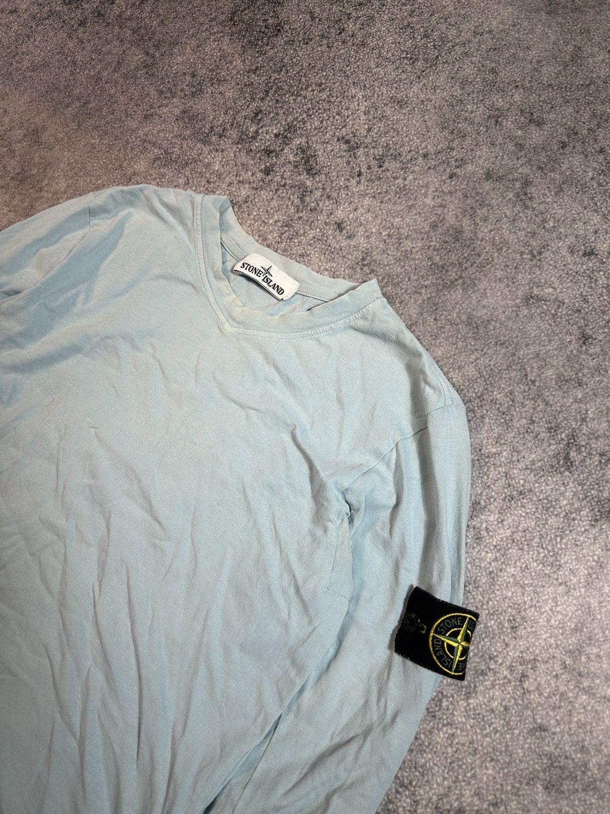 Stone Island Long Sleeve Logo Streetwear Casual Style S Rare