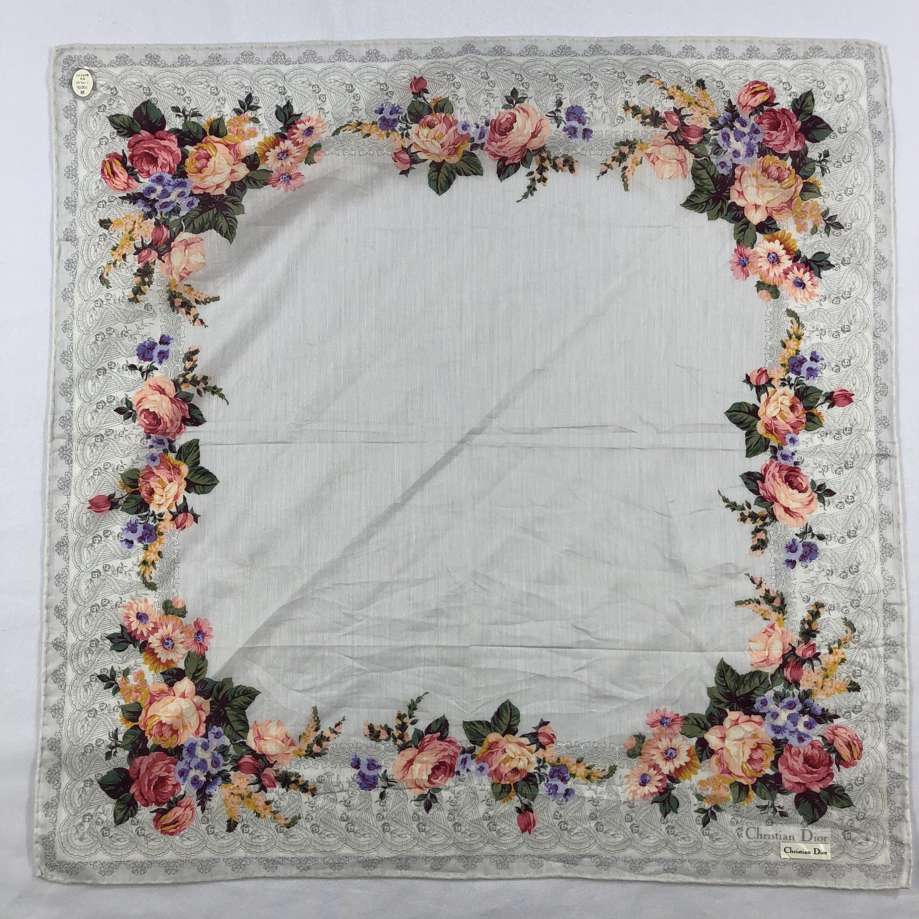 Vintage Christian Dior Neckerchief / Bandana / Handkerchief Size ONE SIZE - 3 Thumbnail
