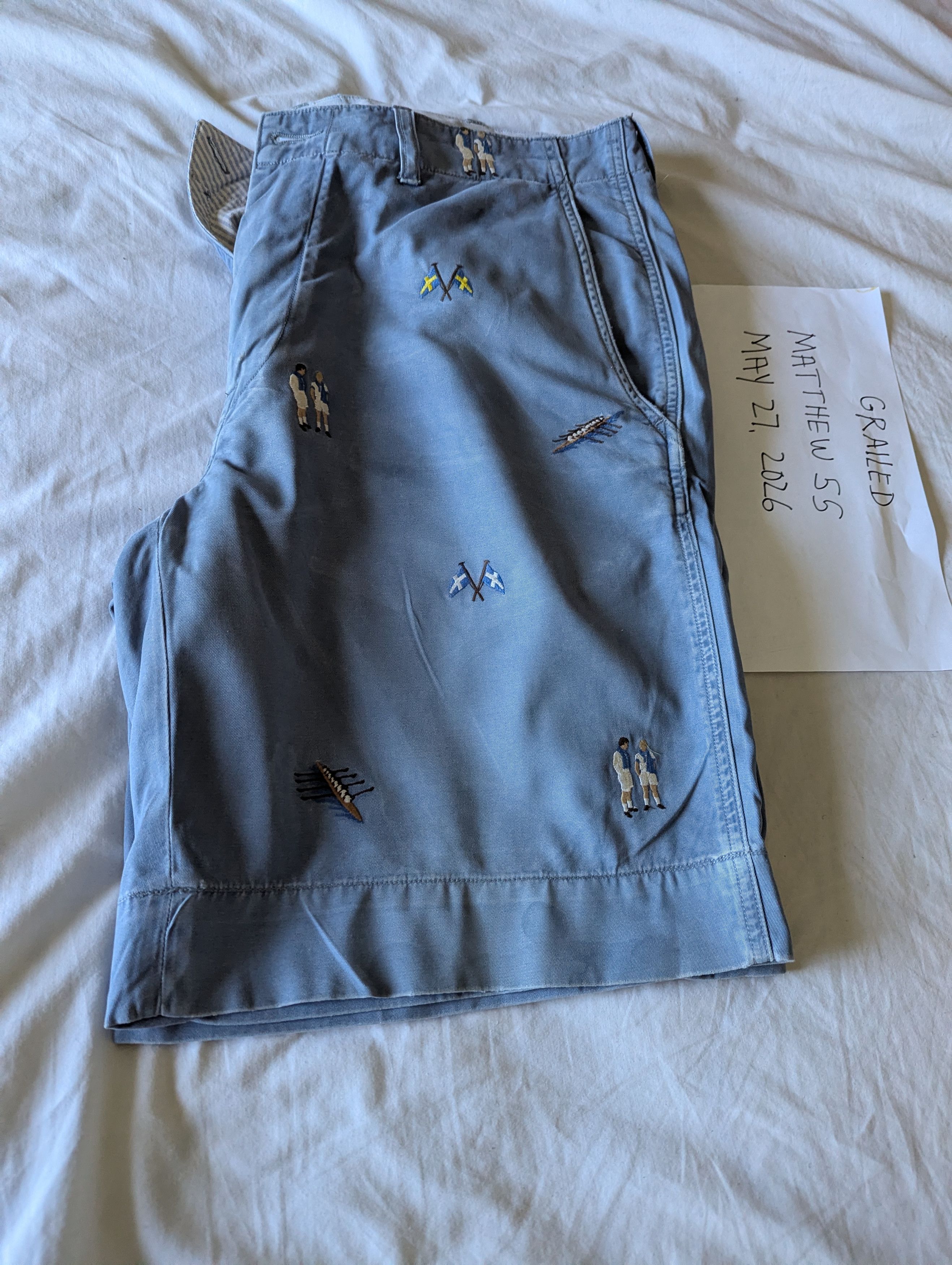 Polo Ralph Lauren Vintage Preppy Short Size US 35 - 4 Thumbnail