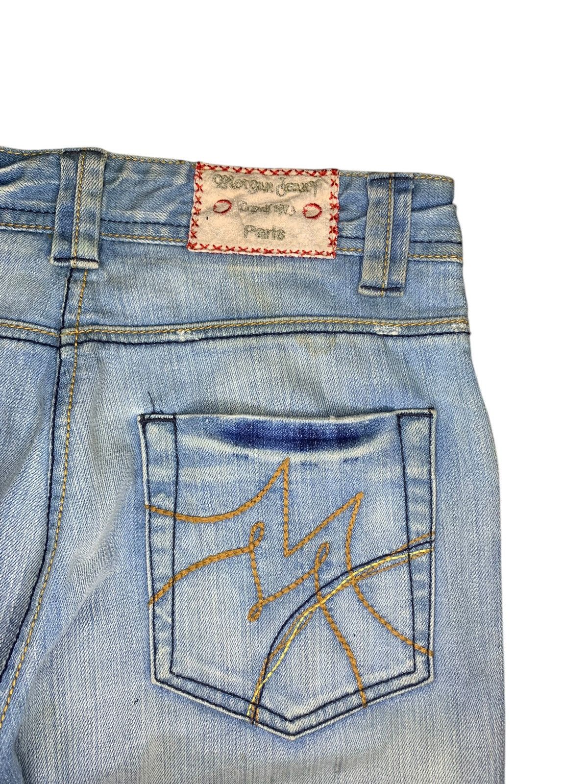 Morgan Homme 2000s Morgan De Toi flared washed blue jeans Size US 30 / EU 46 - 11 Thumbnail