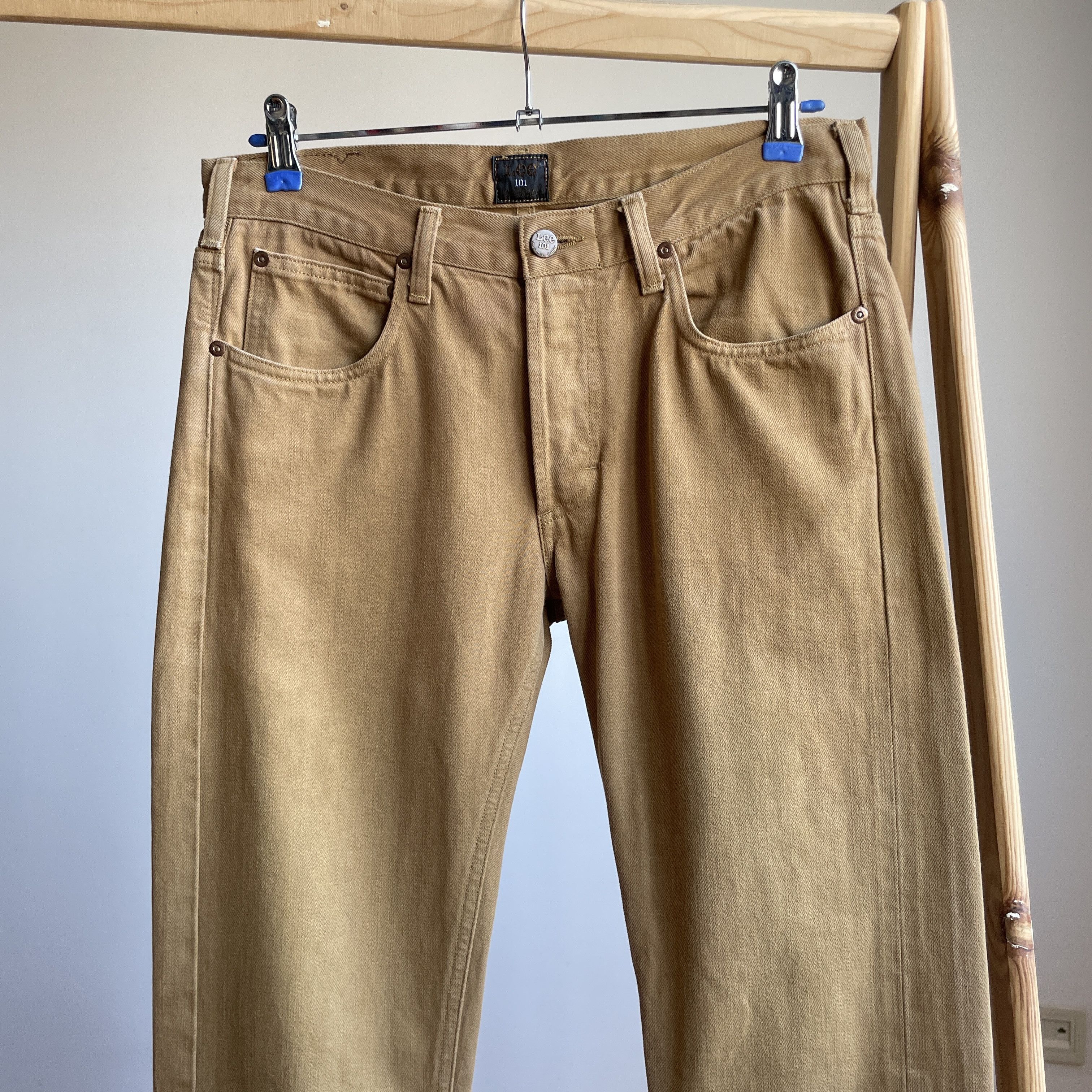 Lee Lee 101 Slim Brown Selvedge Denim Size 30x34 Size US 30 / EU 46 - 3 Thumbnail