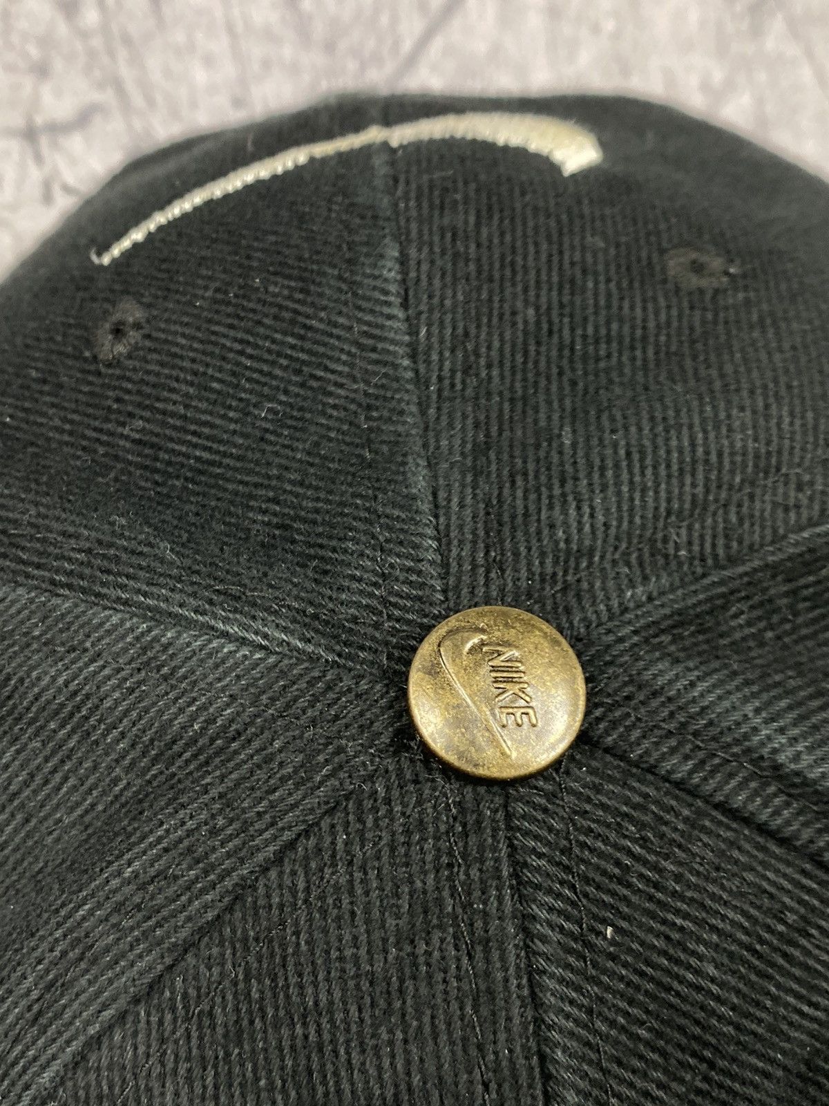 Nike × Vintage Vintage 90s Nike Big Logo Swoosh Drill Cap Hats Size ONE SIZE - 7 Thumbnail