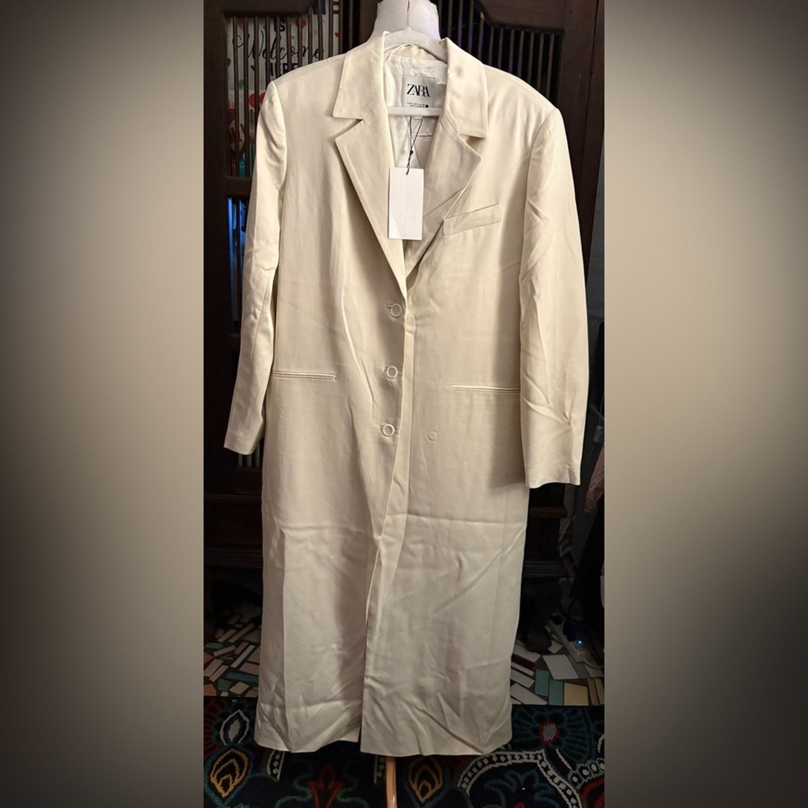 Zara NWT- Zara- ZW Collection Limited Edition Long Frock Coat-M Size M / US 6-8 / IT 42-44 - 6 Thumbnail