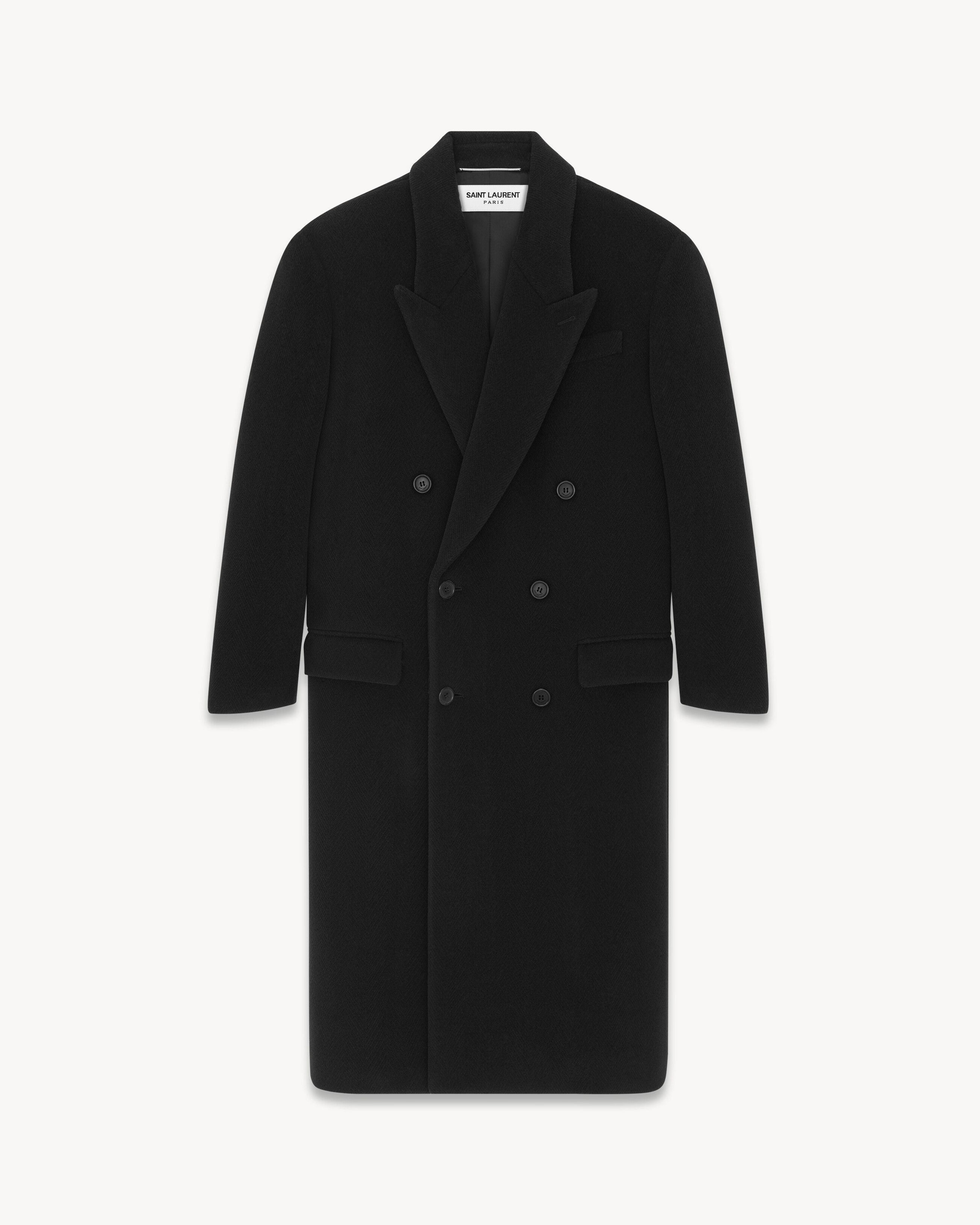 Saint Laurent Paris $6.8K VALUE coat in chevron wool Size US L / EU 52-54 / 3 - 1 Preview