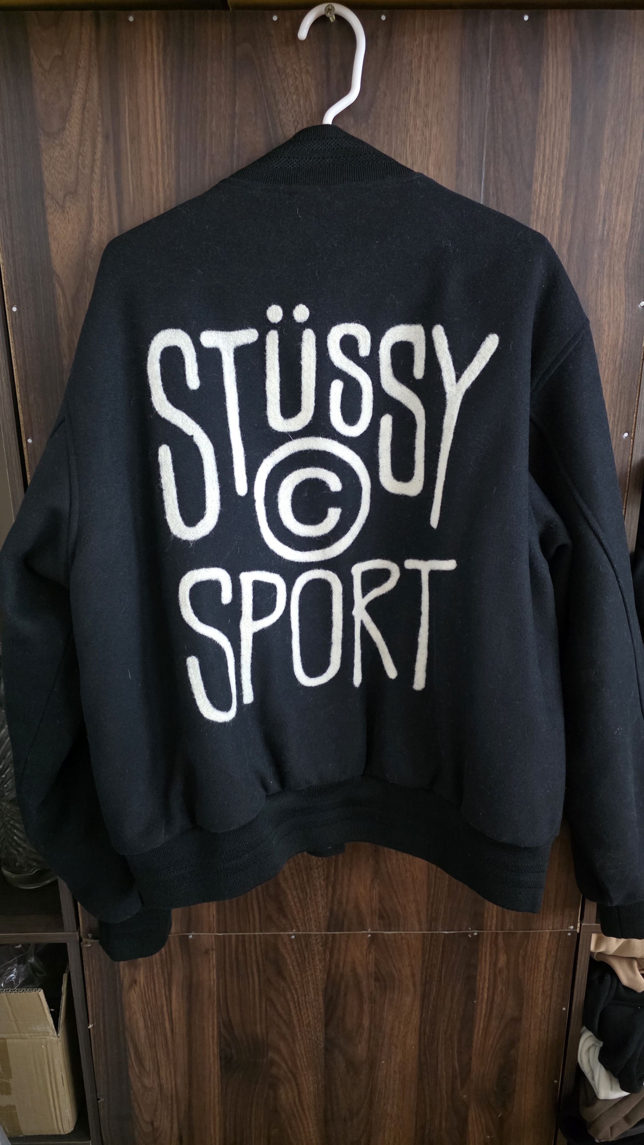 Stussy Sport Melton Varsity Jacket 
