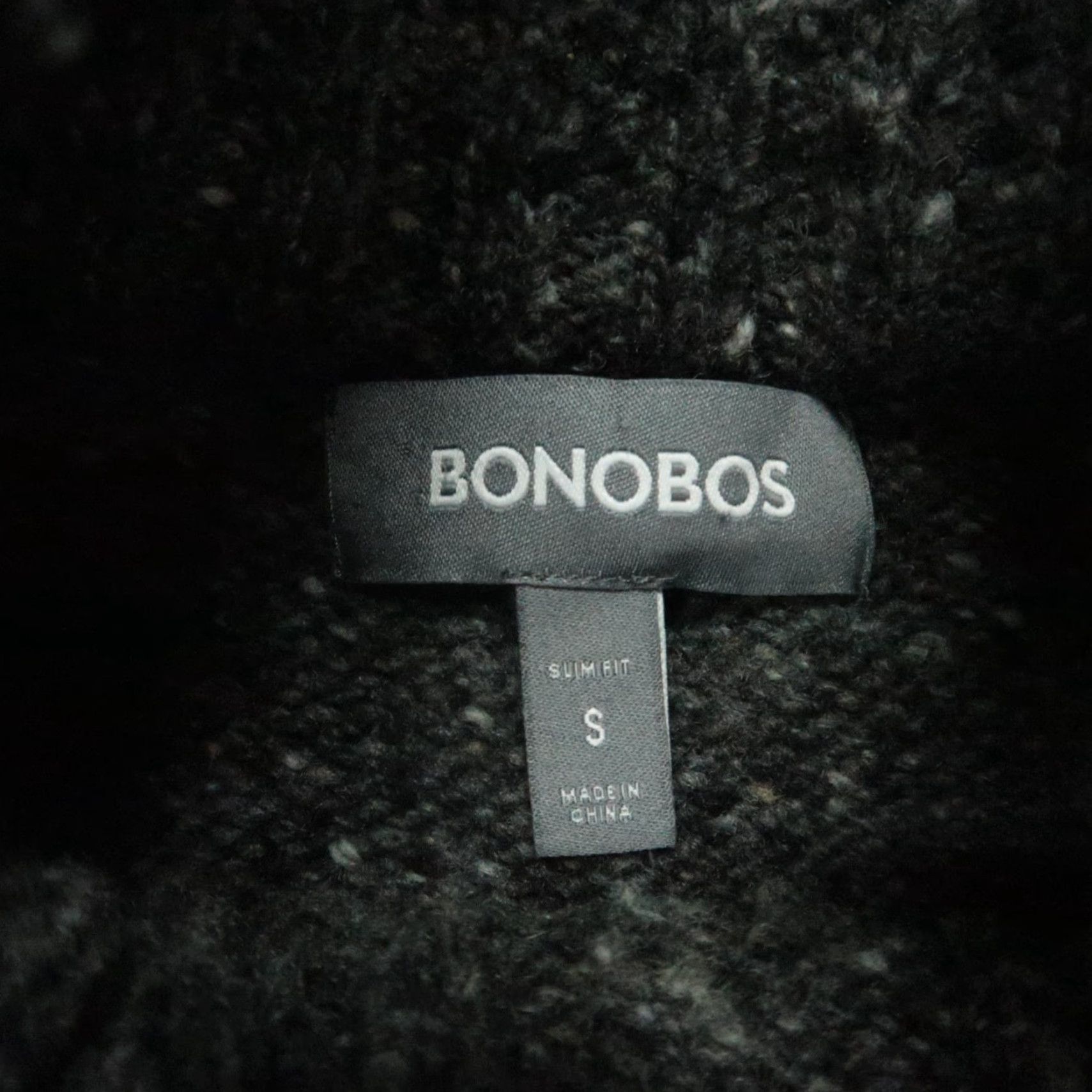 Bonobos Bonobos Mens Sweater Pullover Slim Fit Mock Neck Gray Wool Knit Size US S / EU 44-46 / 1 - 3 Thumbnail