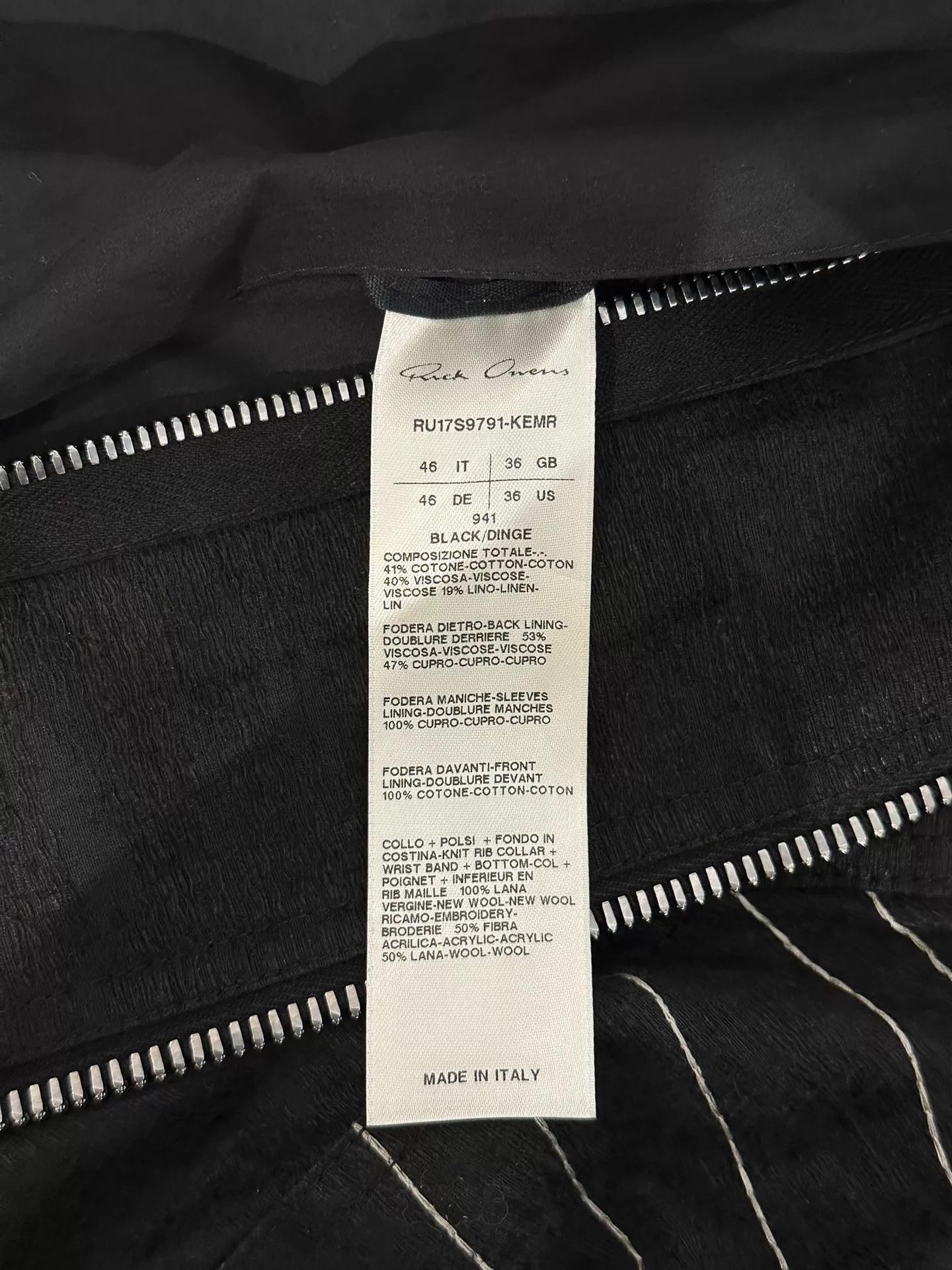 Rick Owens Rick Owens Runway Ma-1 Ray Jacket 46 Size US S / EU 44-46 / 1 - 9 Thumbnail