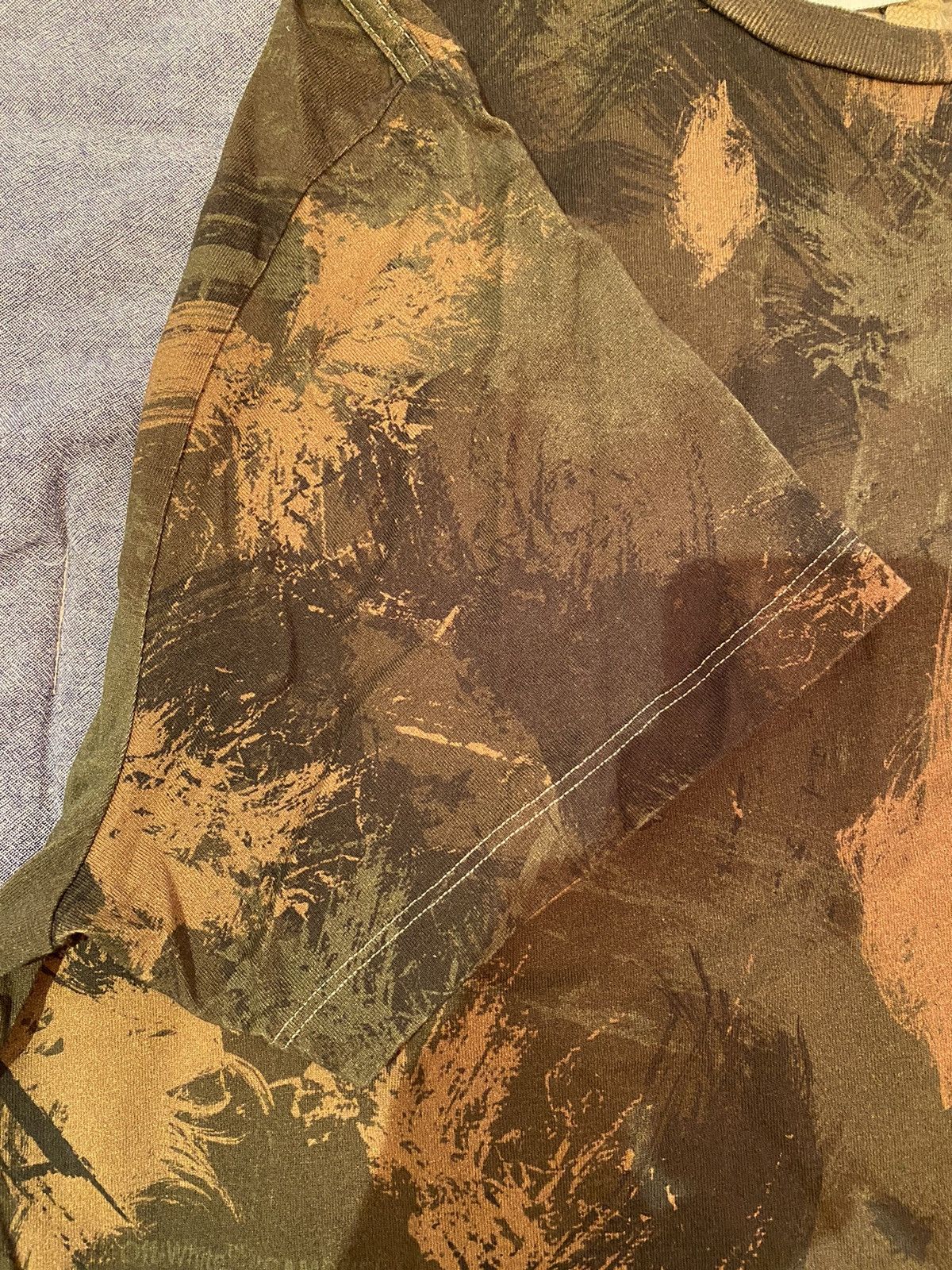 Off-White Off-White Khaki Paintbrush Camo Oversized T-Shirt Size US S / EU 44-46 / 1 - 8 Thumbnail