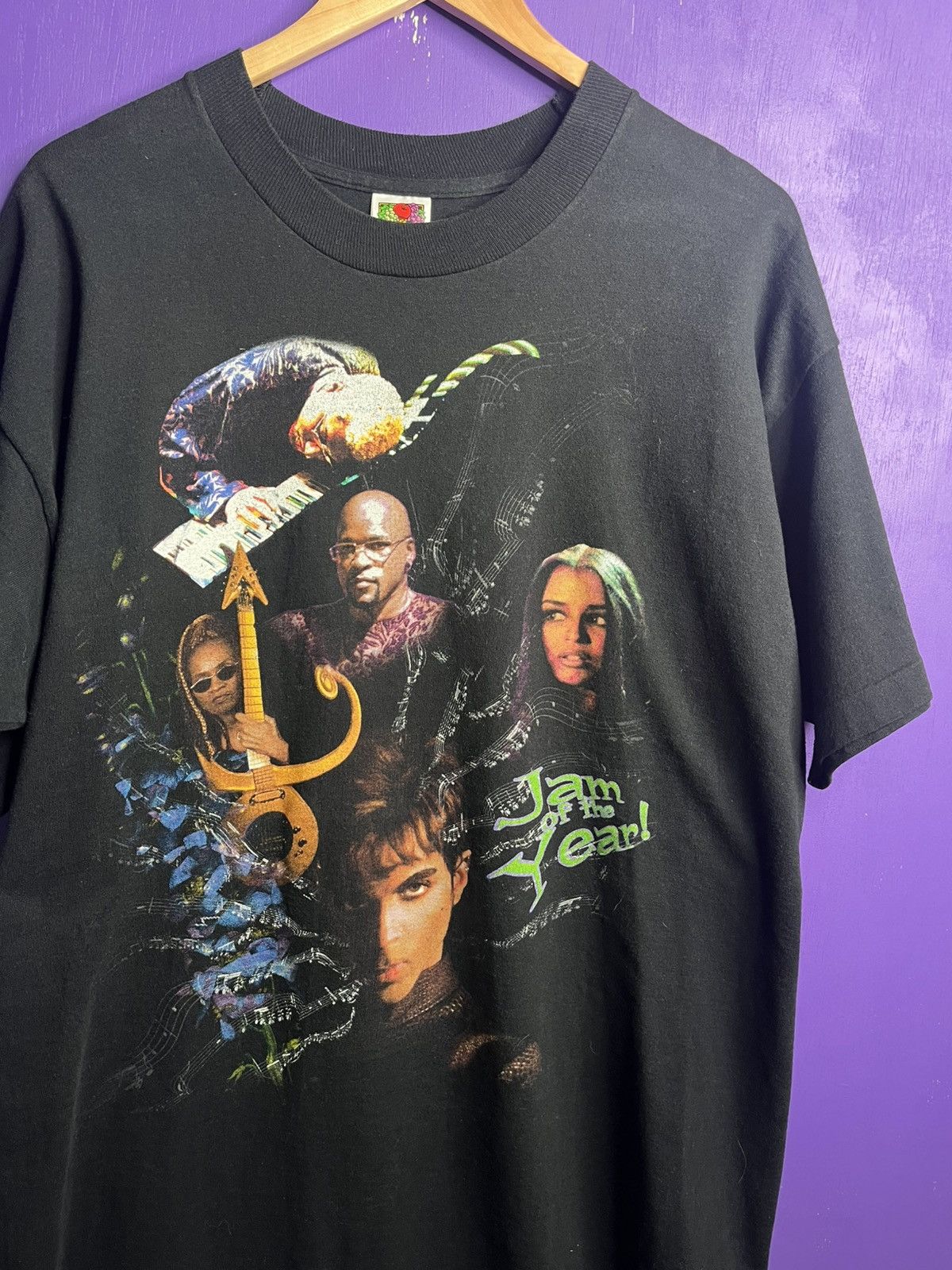 Band Tees × Vintage Vintage 90s Prince jam of the year tour t-shirt Size US XL / EU 56 / 4 - 3 Thumbnail