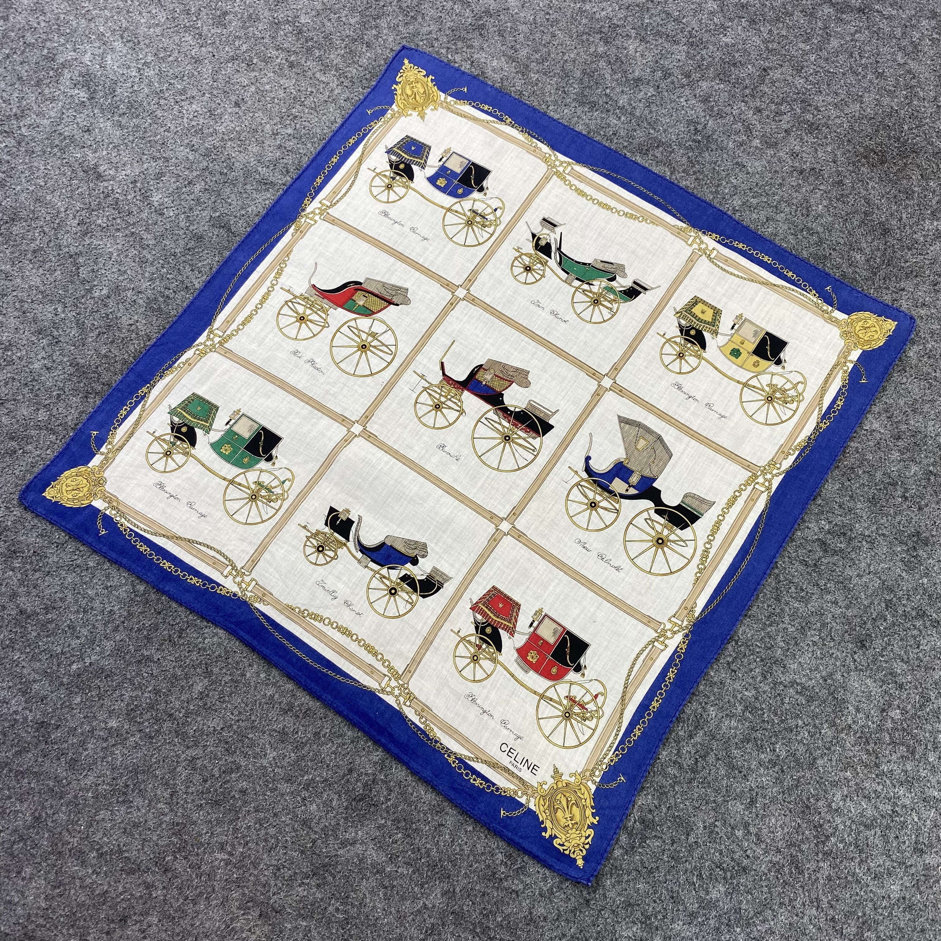Celine Celine Handkerchief / Bandana / Neckerchief /Headscarf-B1015 Size ONE SIZE - 4 Thumbnail