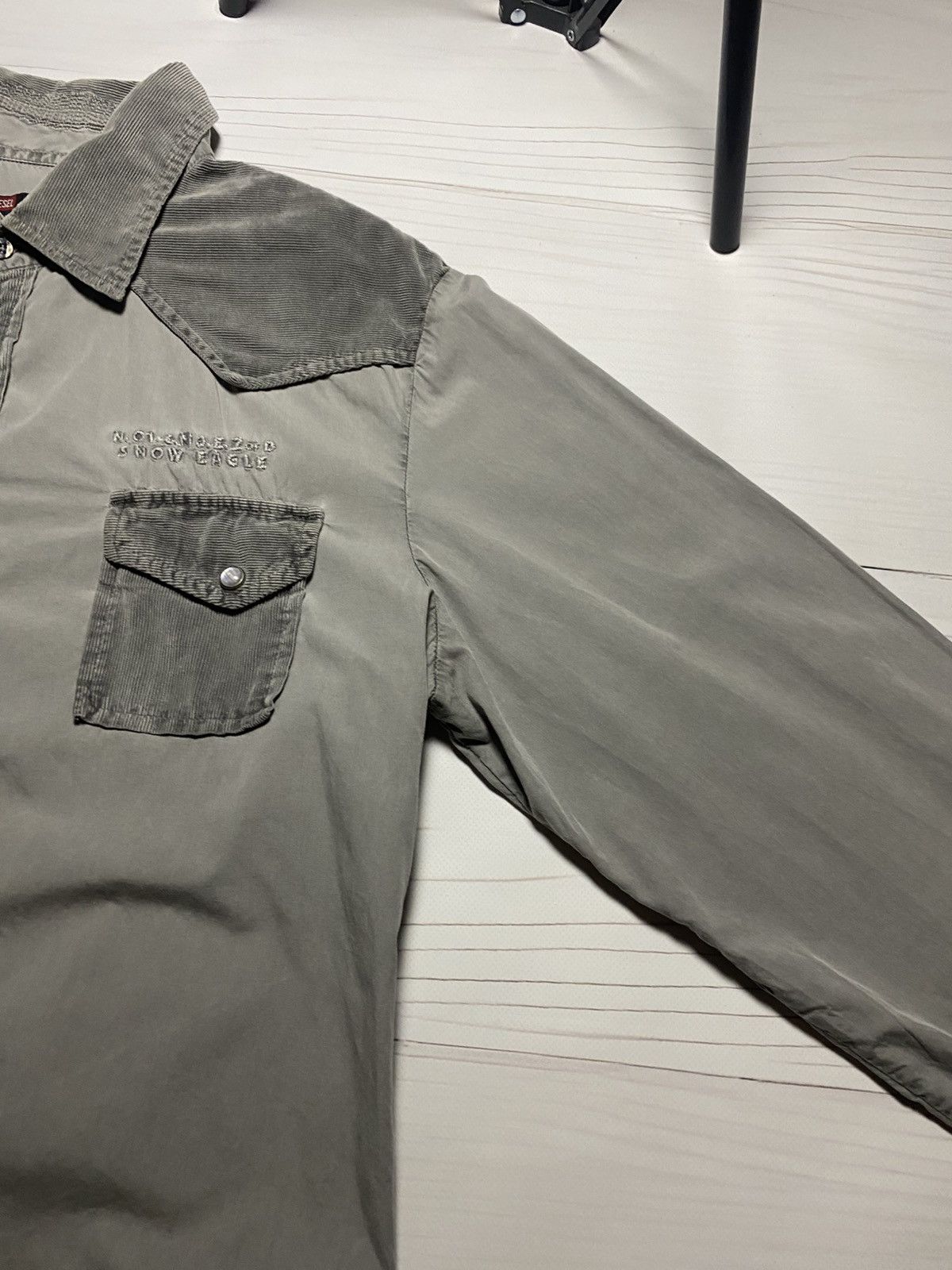 Diesel × Japanese Brand × Vintage Vintage Diesel Snow Eagle Big logo y2k button up t shirt Size US L / EU 52-54 / 3 - 4 Thumbnail