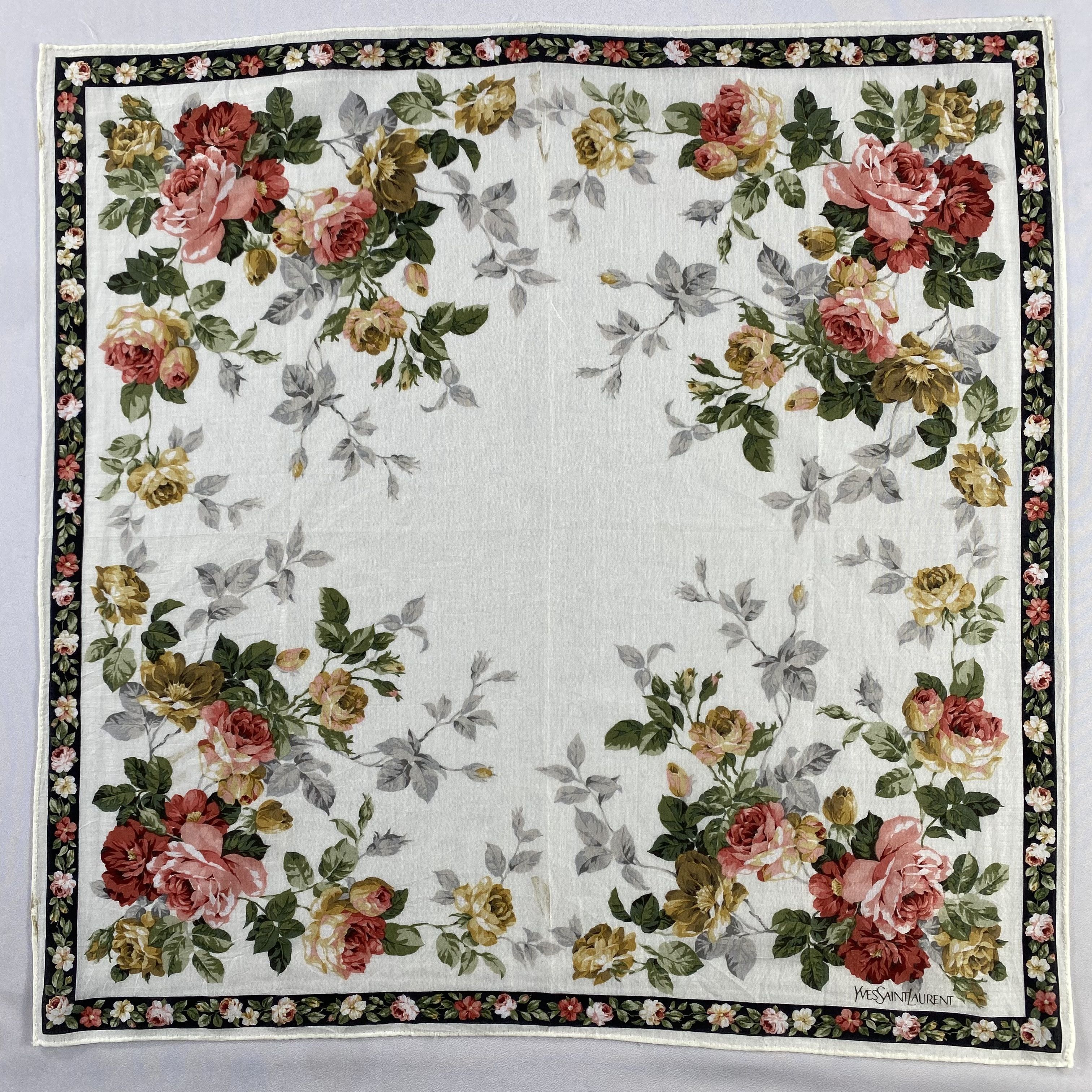 Vintage Yves Saint Laurent Handkerchief / Neckerchief-P1041 Size ONE SIZE - 1 Thumbnail