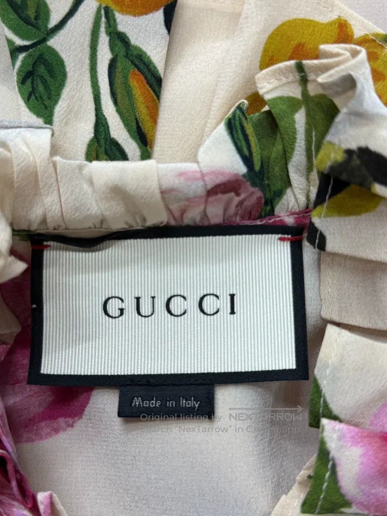 Gucci Gucci Bee flower silk printed sleeveless Size XS / US 0-2 / IT 36-38 - 4 Thumbnail