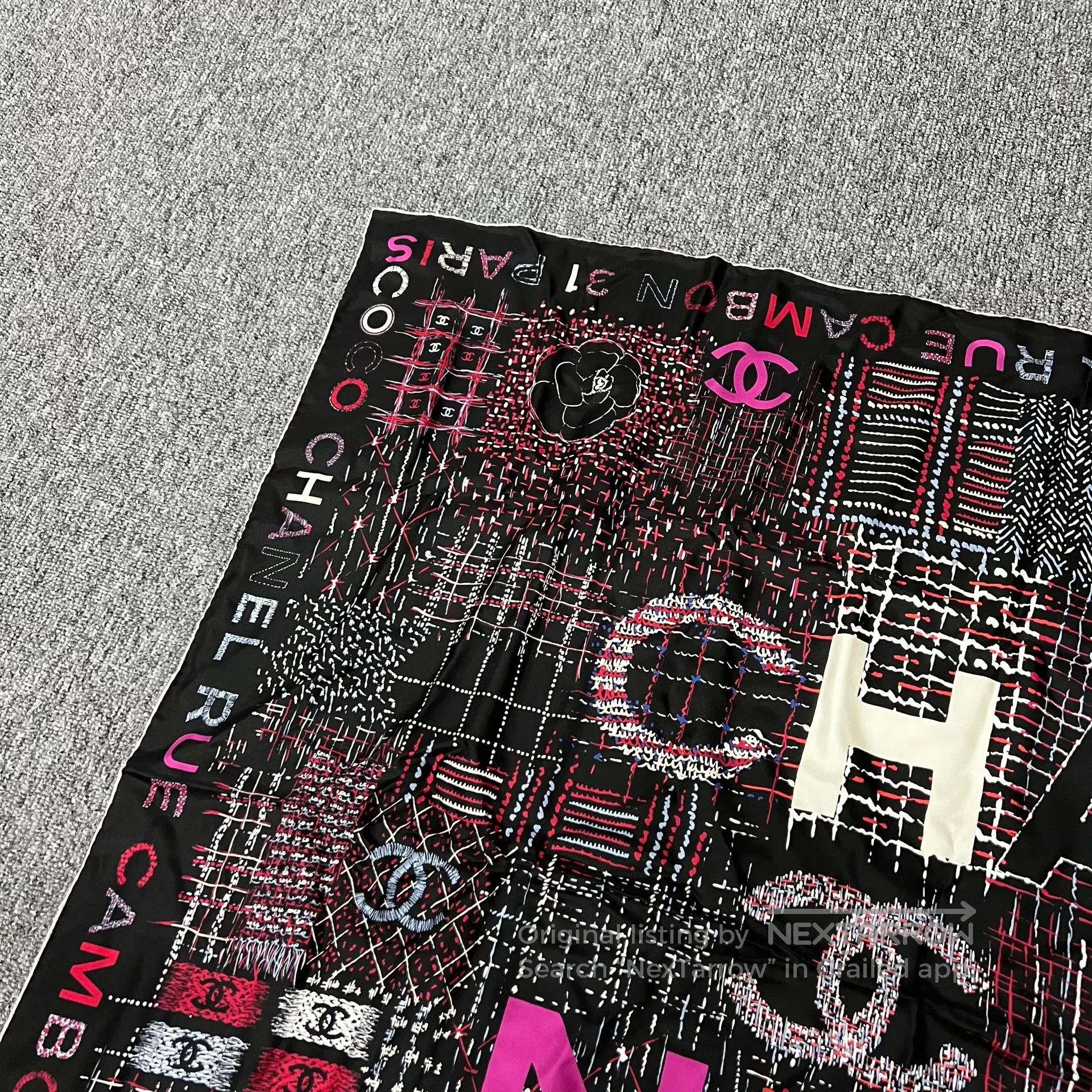 Chanel Chanel No.31 Kangpeng Street; Colorful letter logo; Scarf Size ONE SIZE - 3 Thumbnail