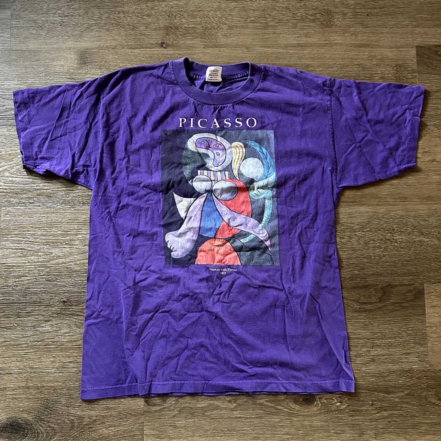 Other Vintage Picasso Woman With Flower Tee Size US XL / EU 56 / 4 - 7 Thumbnail