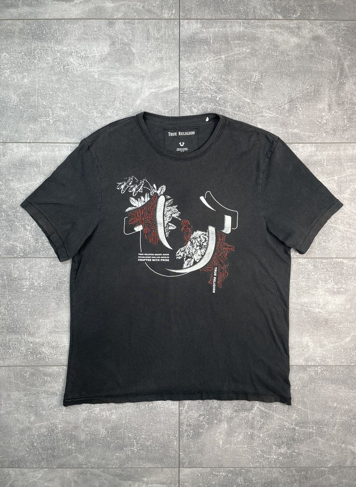 True Religion T-shirt Big Logo Vintage