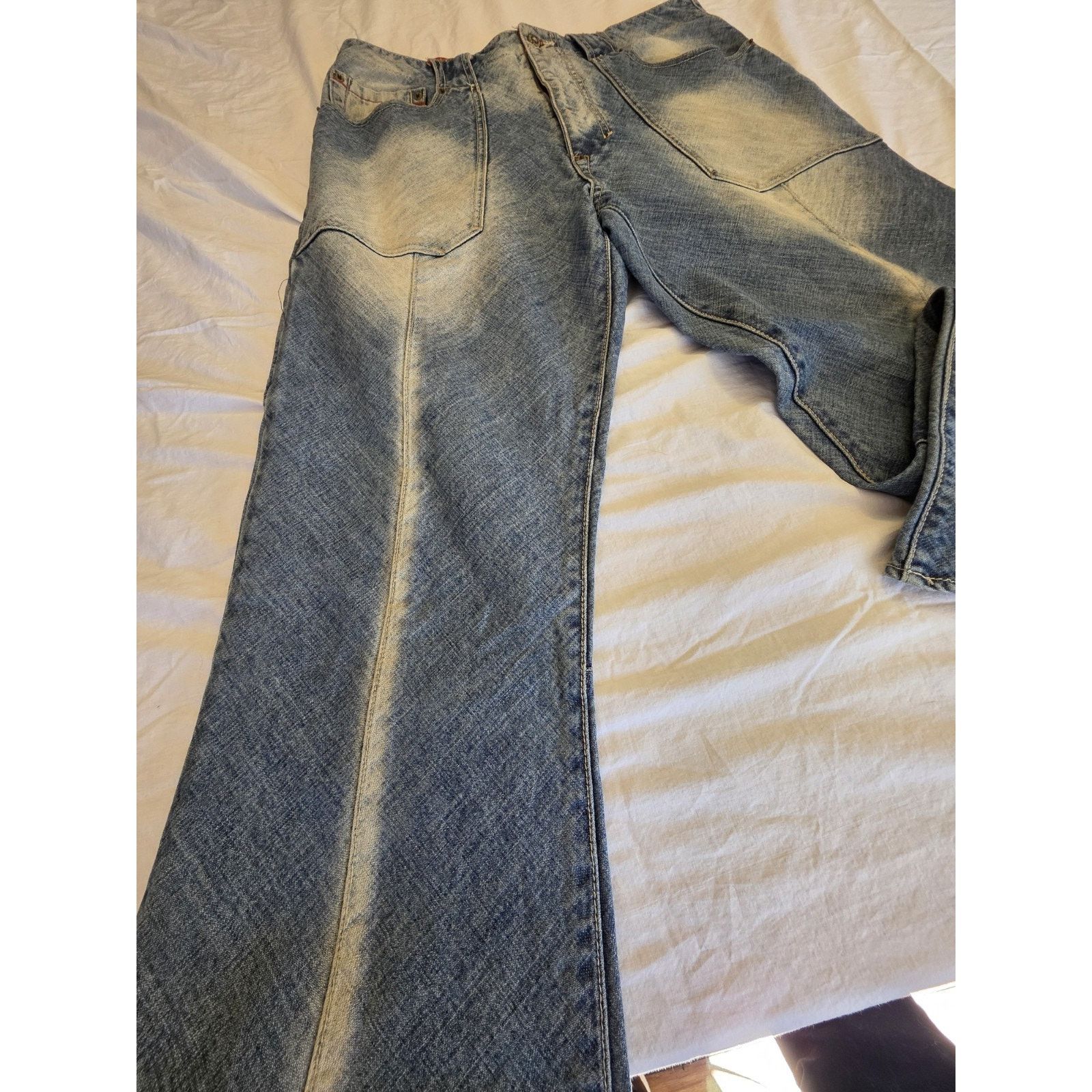 Other Indigo Red Men's Size 34 X 30 Lux Industrial Denim Vintage Size US 34 / EU 50 - 2 Thumbnail