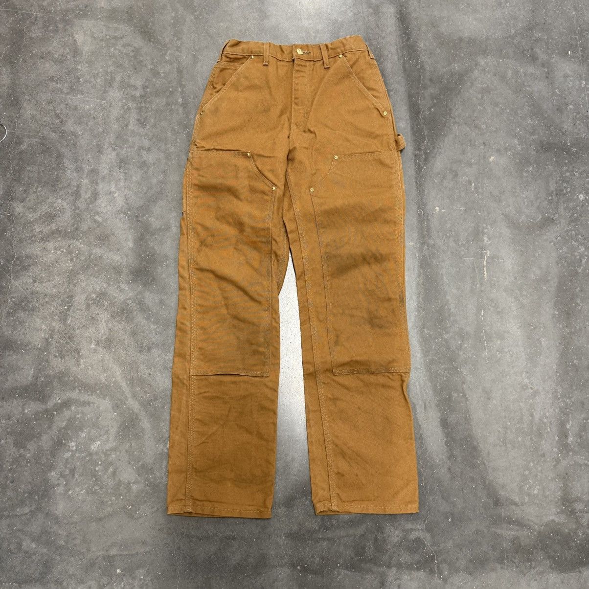 Carhartt × Vintage Vintage Distressed Carhartt Double Knee Work Carpenter Pants Size US 27 - 2 Thumbnail