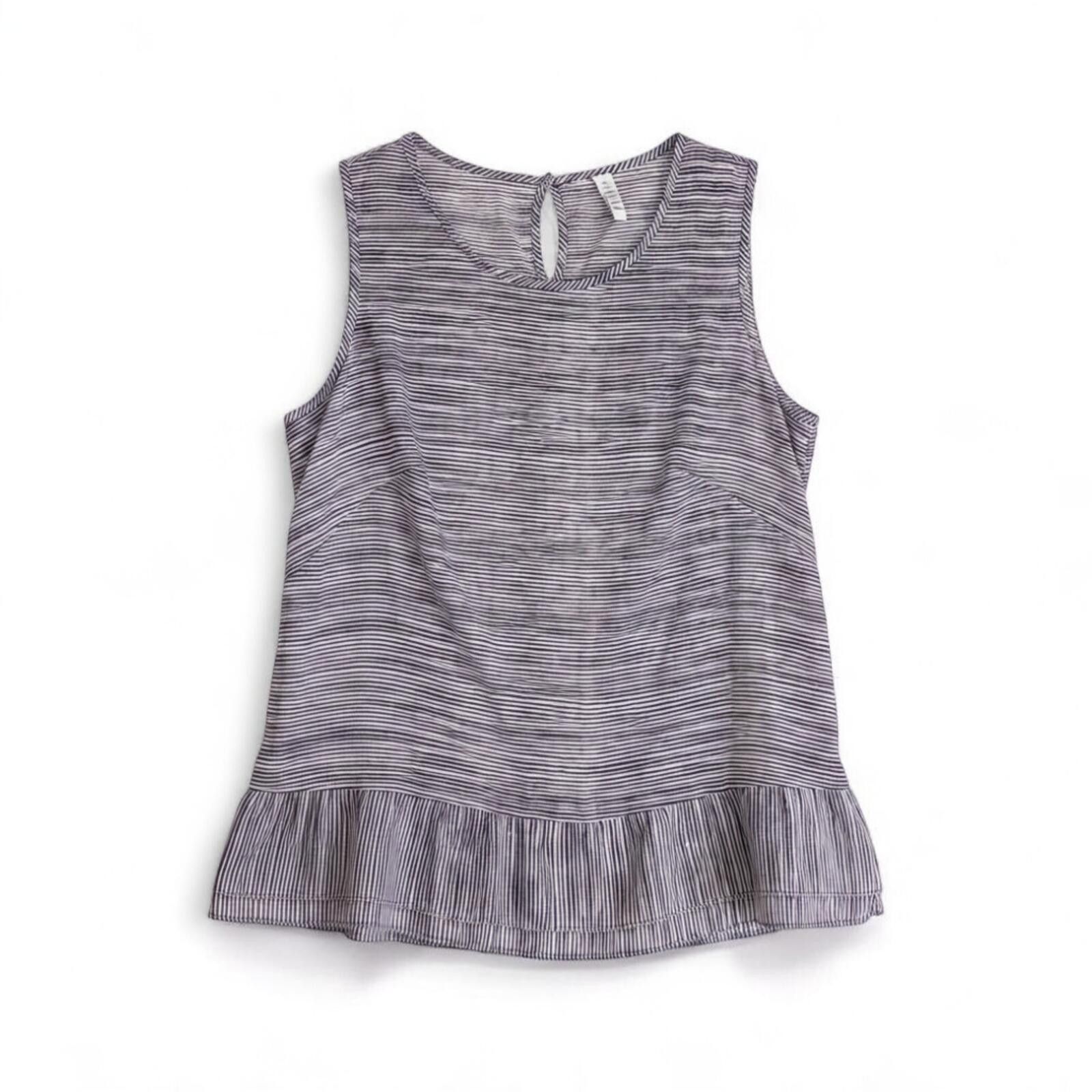 Ellesse Elle Black & White Striped Tank Womens Small Size S / US 4 / IT 40 - 1 Thumbnail