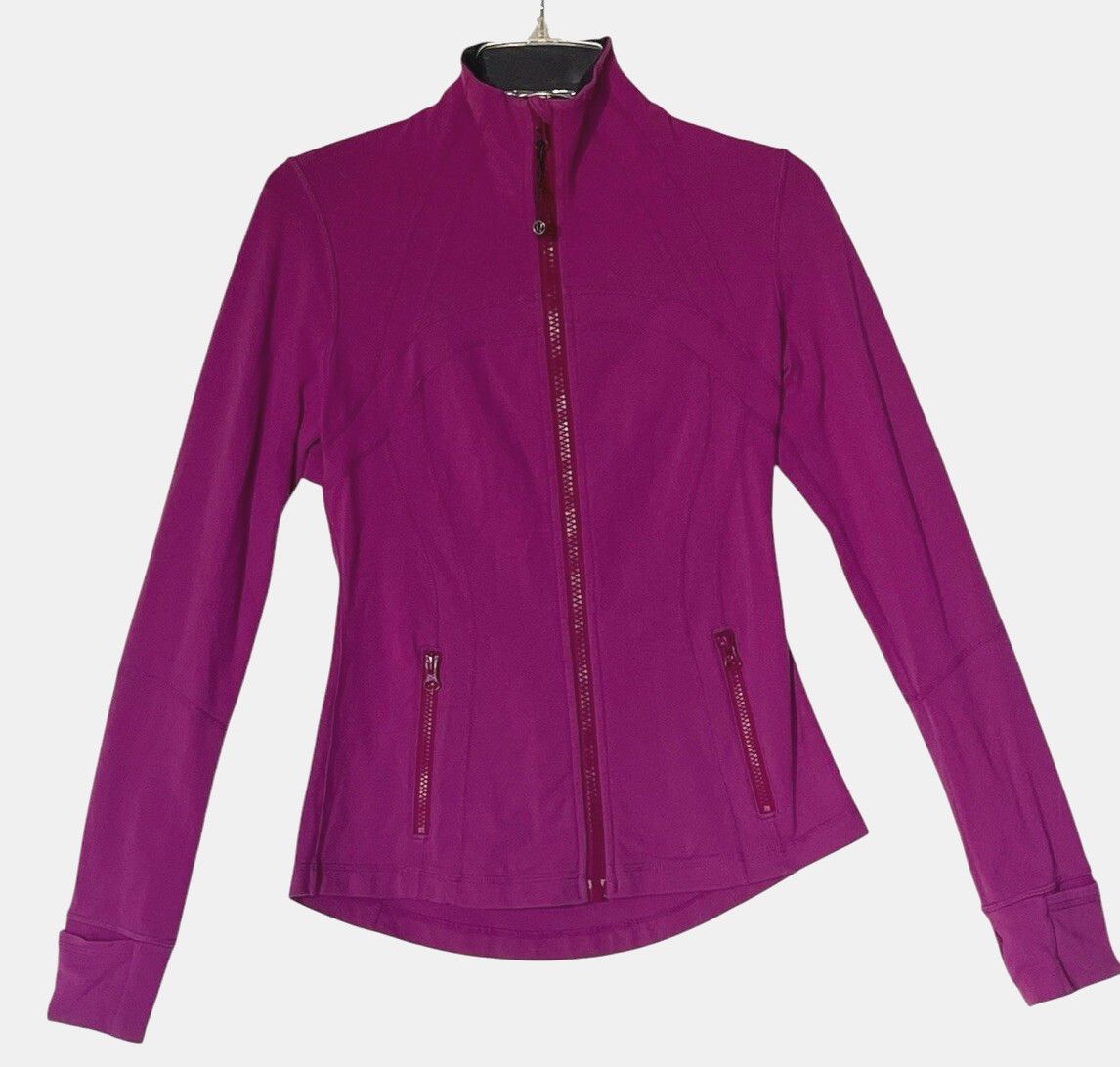 Lululemon Lululemon Magenta Full Zip Fitted Athletic Define Jacket Size M / US 6-8 / IT 42-44 - 3 Thumbnail