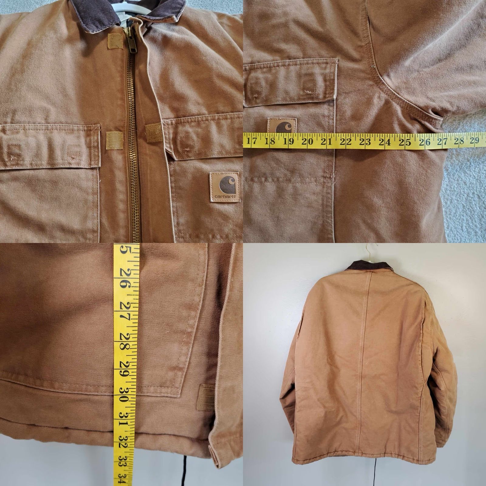 Carhartt VINTAGE Carhartt Jacket Mens Chore Barn Coat C26 CHT Brown XL TG Big & Tall USA Overcoat Size US XL / EU 56 / 4 - 8 Thumbnail