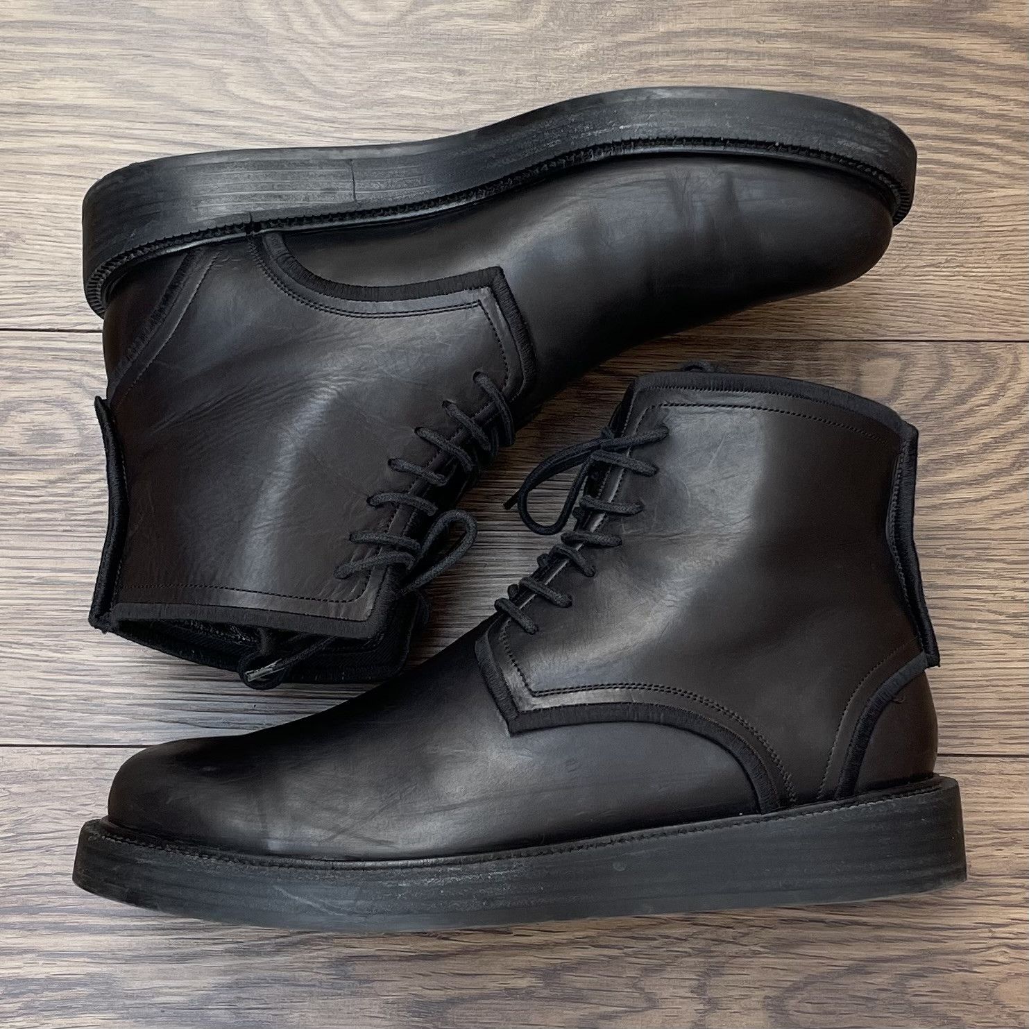 Dior HEDI SLIMANE DIOR HOMME FW 2005 5.5CM CUBAN HEEL BOOTS EU43