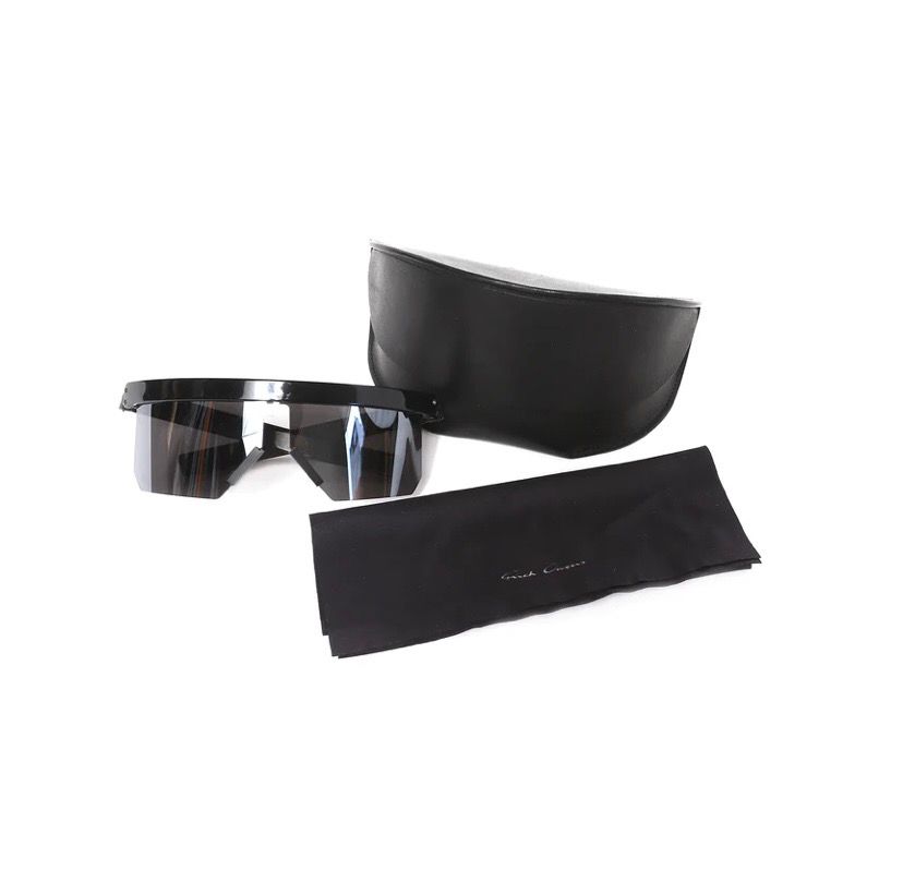 Pre-owned Rick Owens Fw14 Moody Mask Sunglasses In Black
