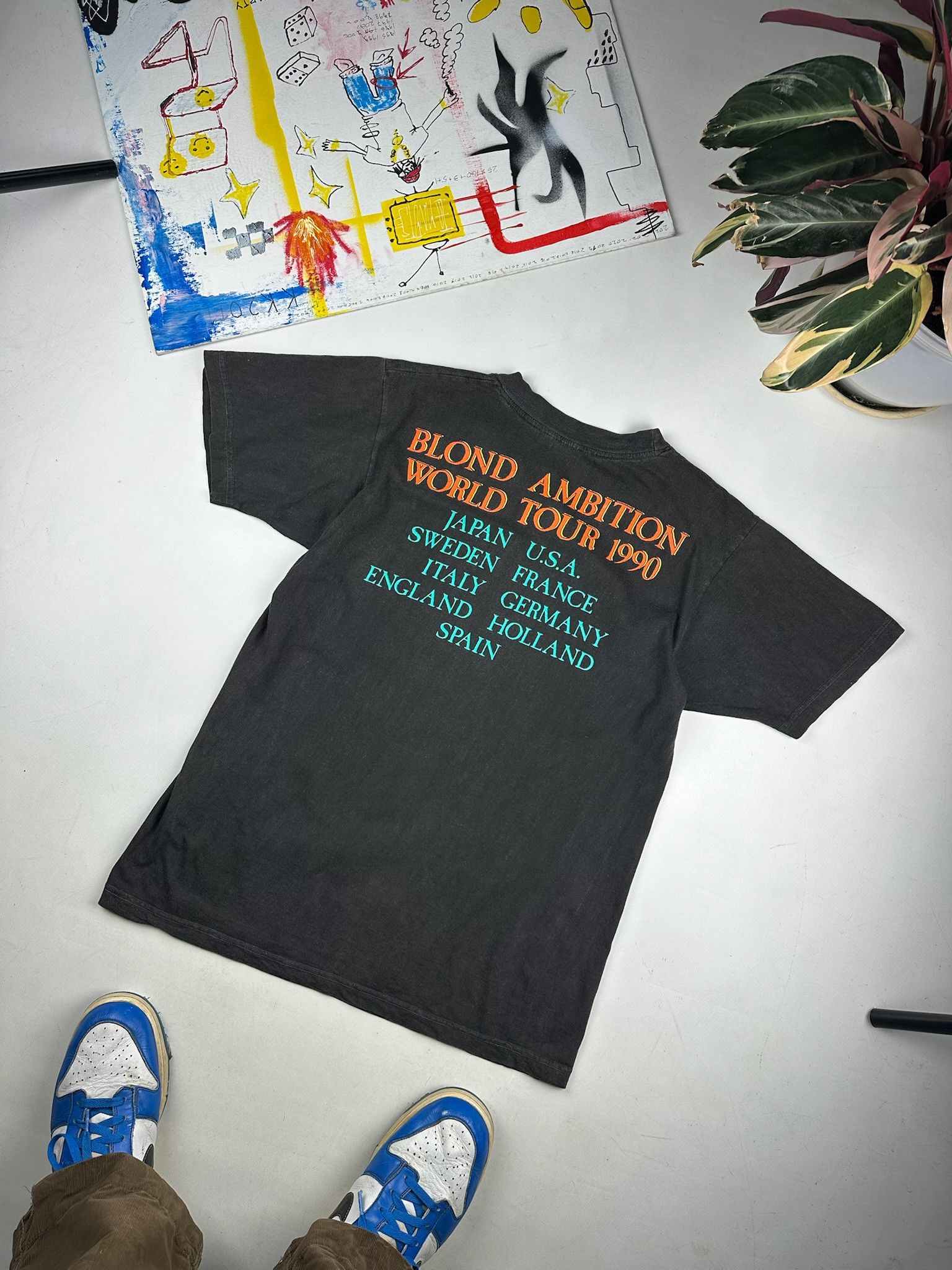 Band Tees Vintage Madonna T Shirt 1990 tour tee Size US L / EU 52-54 / 3 - 2 Thumbnail