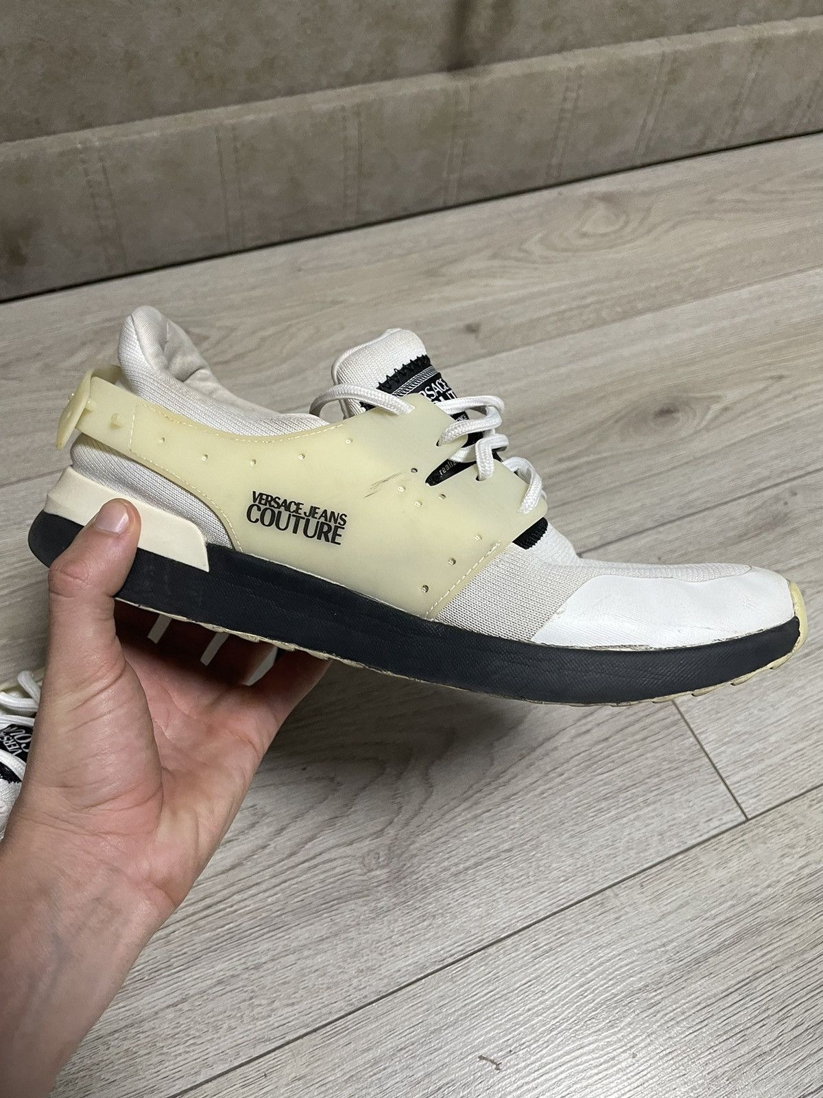 Versace Versace Jeans Couture White Sneakers Size 43 Vintage Size US 10 / EU 43 - 6 Thumbnail