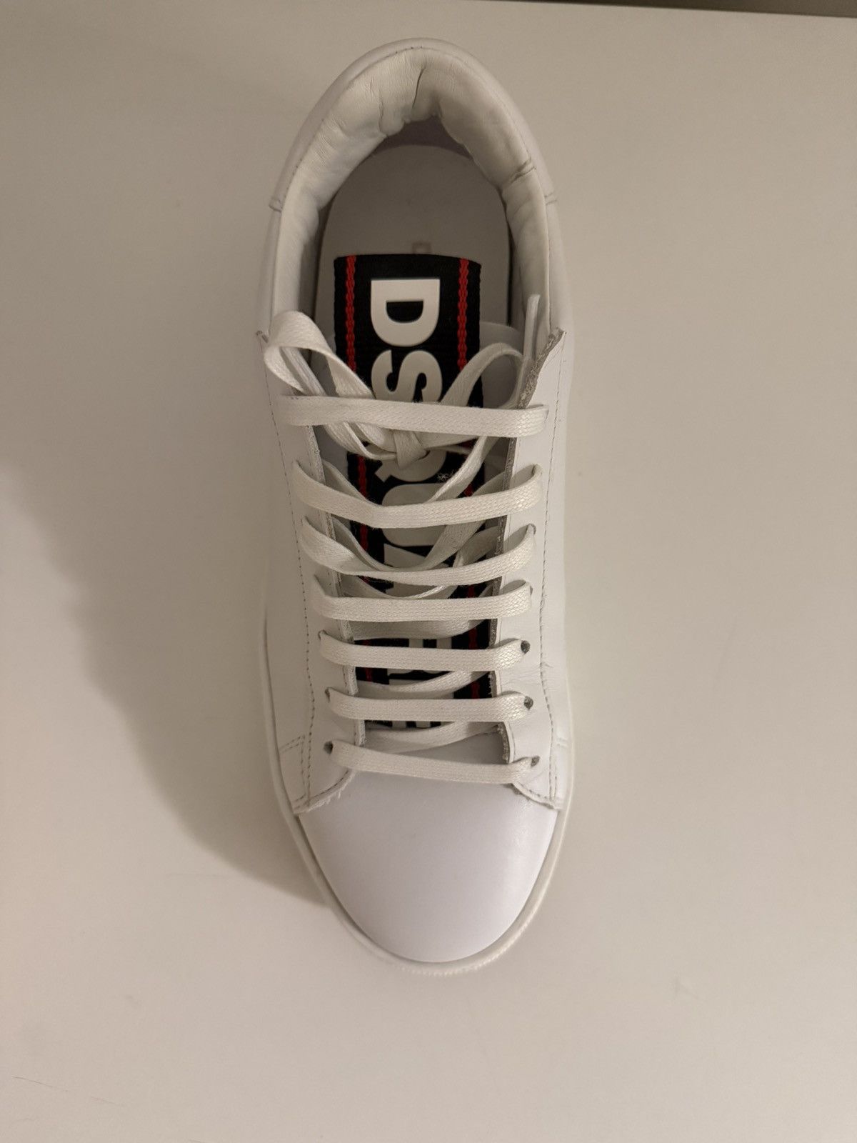 Dsquared2 DSQUARED White Leather Sneakers Size US 6.5 / EU 39-40 - 2 Thumbnail