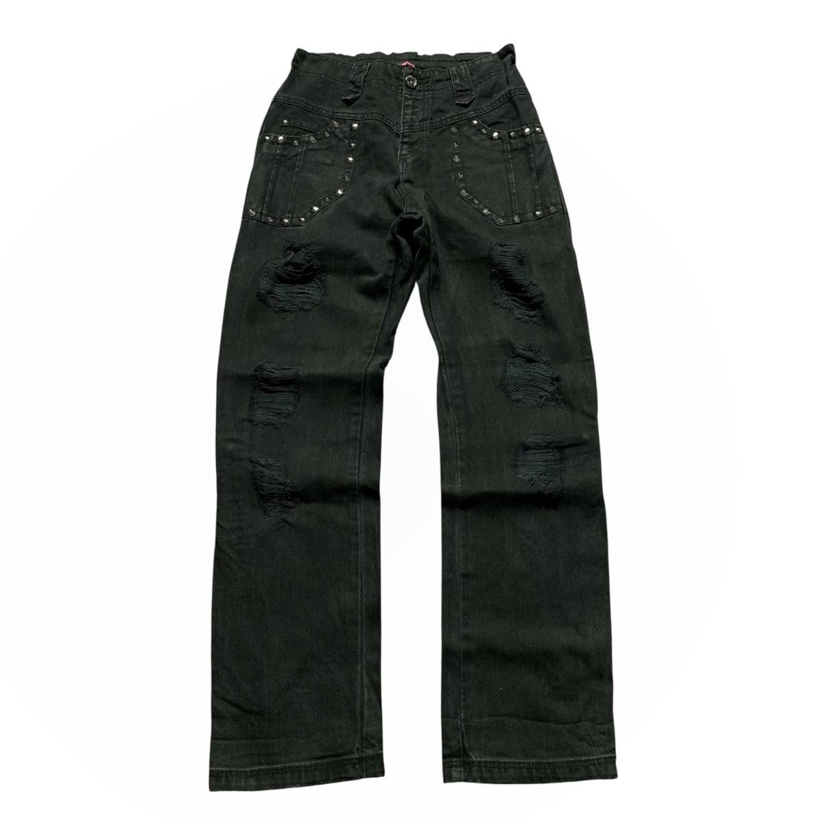 Japanese Brand Algonquins Scrunch Pants Distressed Print On The Butt Size US 30 / EU 46 - 8 Thumbnail