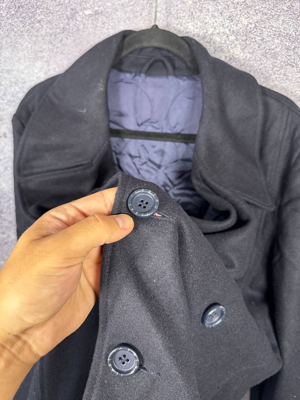Iceberg ICEBERG Jacket Padded Double Breast Wool Blend Size US XL / EU 56 / 4 - 6 Thumbnail
