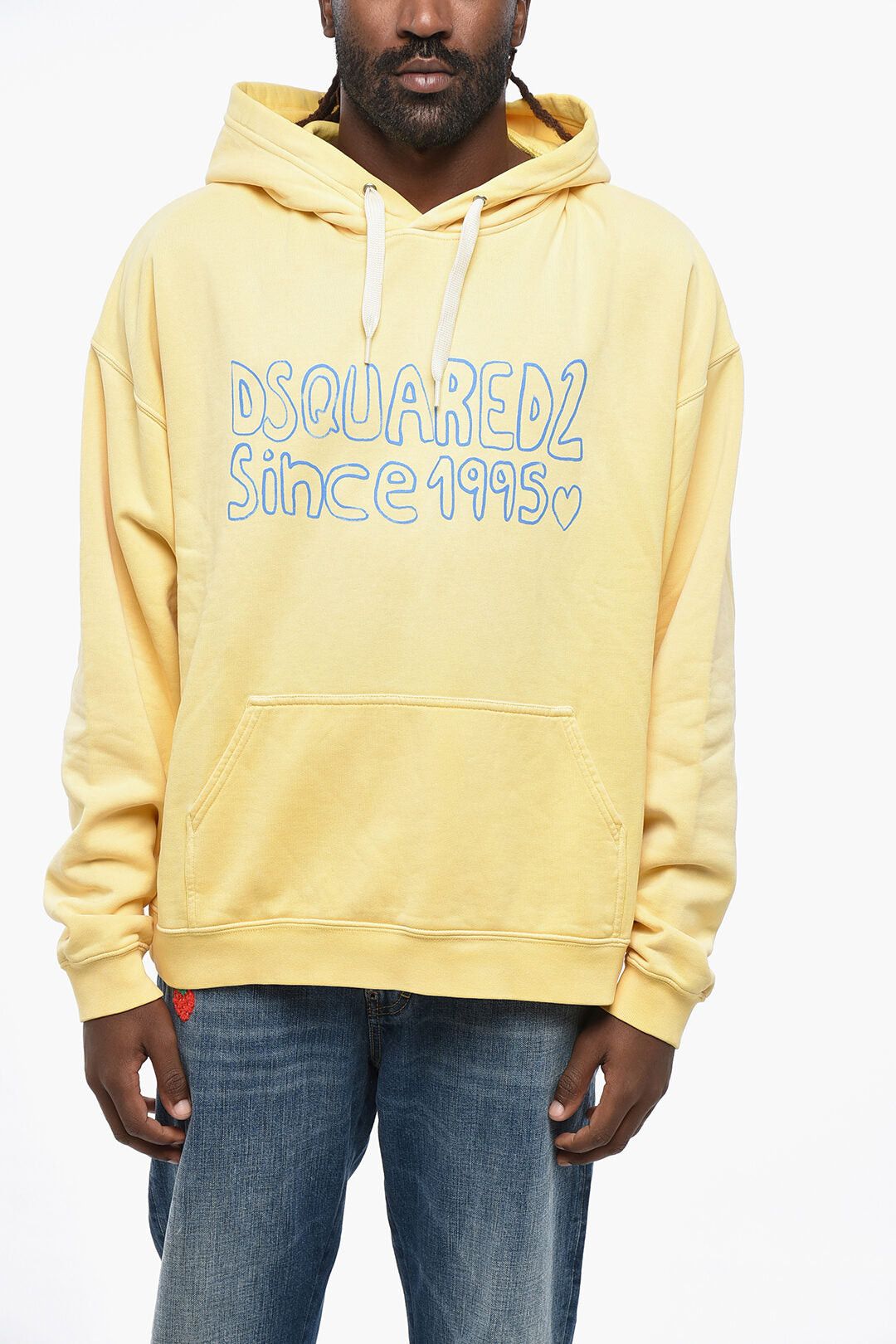 Dsquared2 Hoodie MUSCLE FIT Brushed Cotton with Printed Logo Size US XS / EU 42 / 0 - 1 Thumbnail