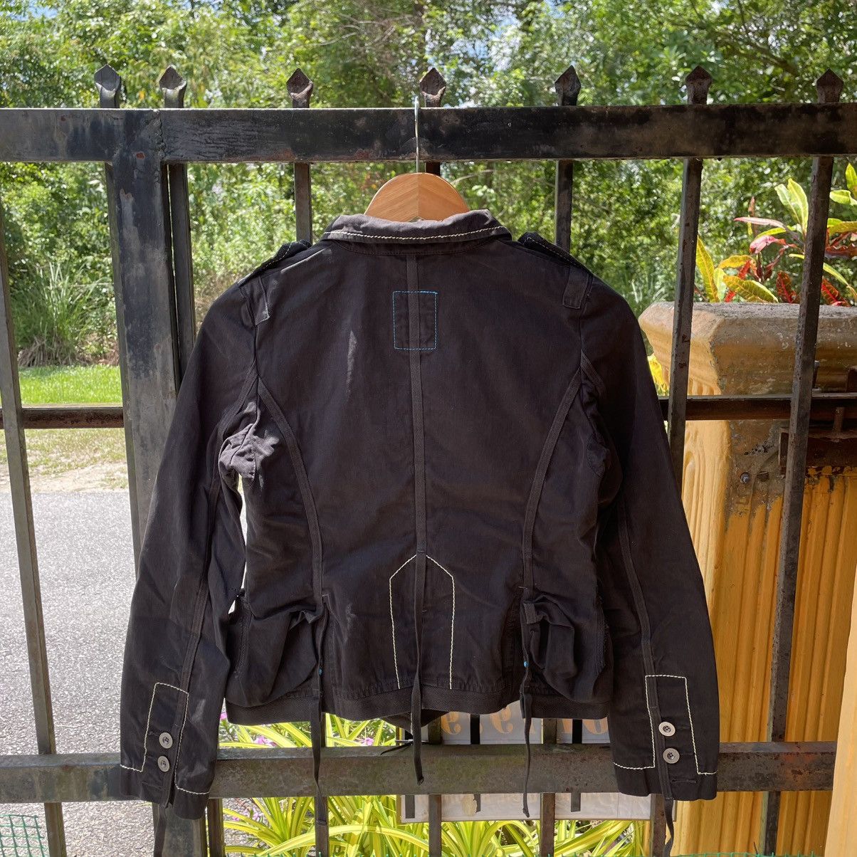 Designer × Marithe + Francois Girbaud × Vintage 🔥Vintage MFG Double Collar Sedi Styles Women Punk Jacket Size XS / US 0-2 / IT 36-38 - 2 Thumbnail