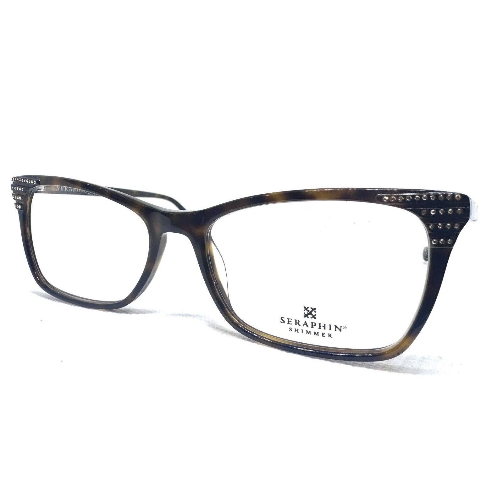 SERAPHIN SERAPHIN SHIMMER 13 TORT TORTOISE BROWN CRYSTALS EYEGLASSES Size ONE SIZE - 3 Thumbnail
