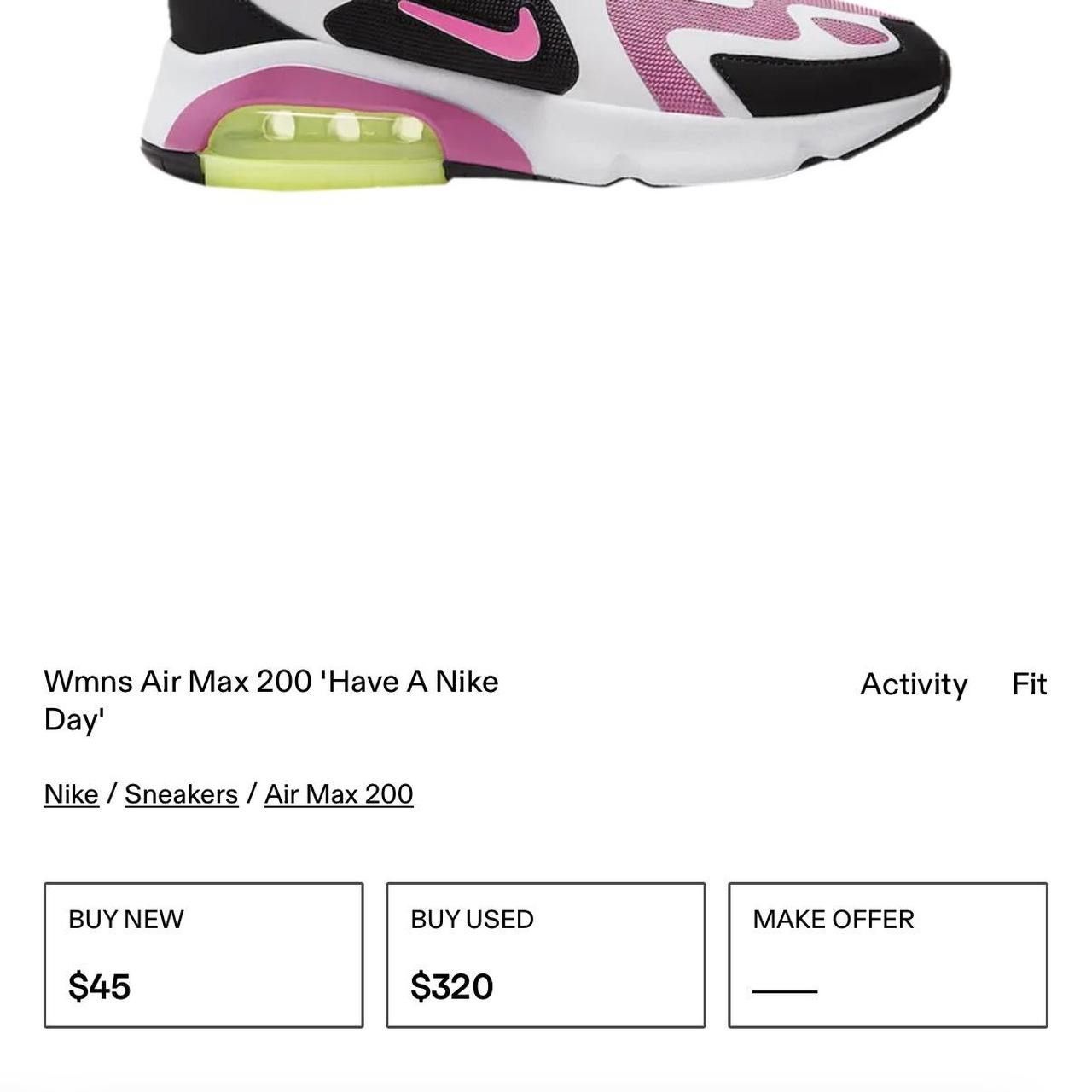 Nike 2019 nike air max 200 “have a nice day” Size US 8.5 / IT 38.5 - 7 Thumbnail