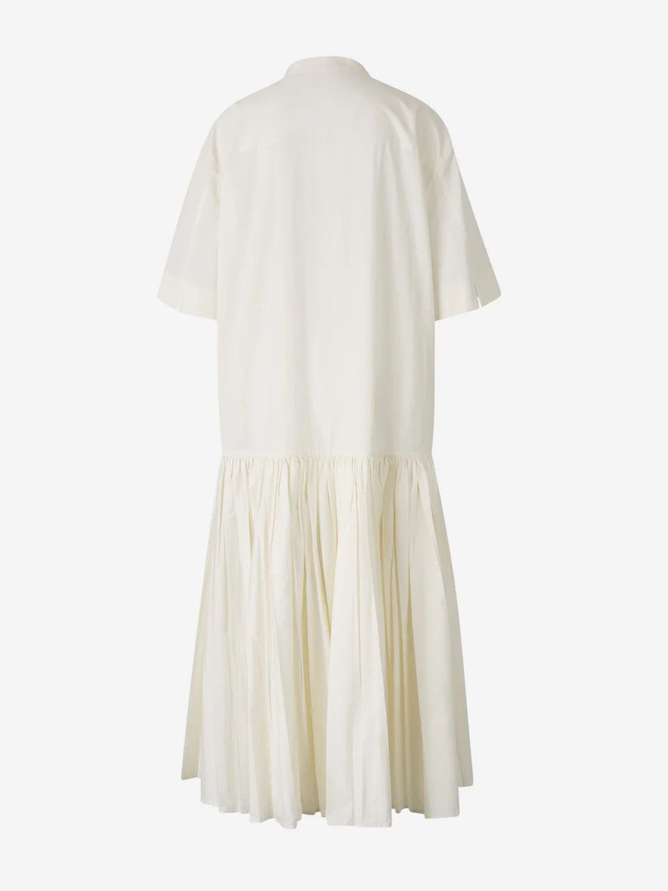 Jil Sander o1loc1c0426 Cotton Shirt Dress in Light Beige Size M / US 6-8 / IT 42-44 - 2 Thumbnail