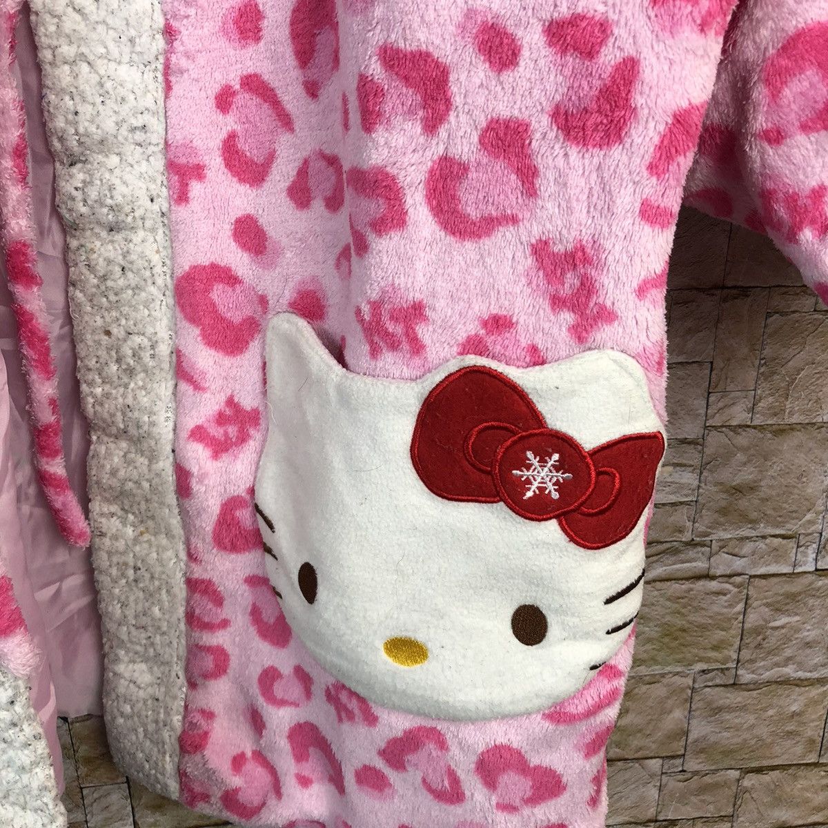 Cartoon Network DL Hello Kitty Pink Kimono sleepwear cardigan vintage #A409 Size XL / US 12-14 / IT 48-50 - 9 Thumbnail