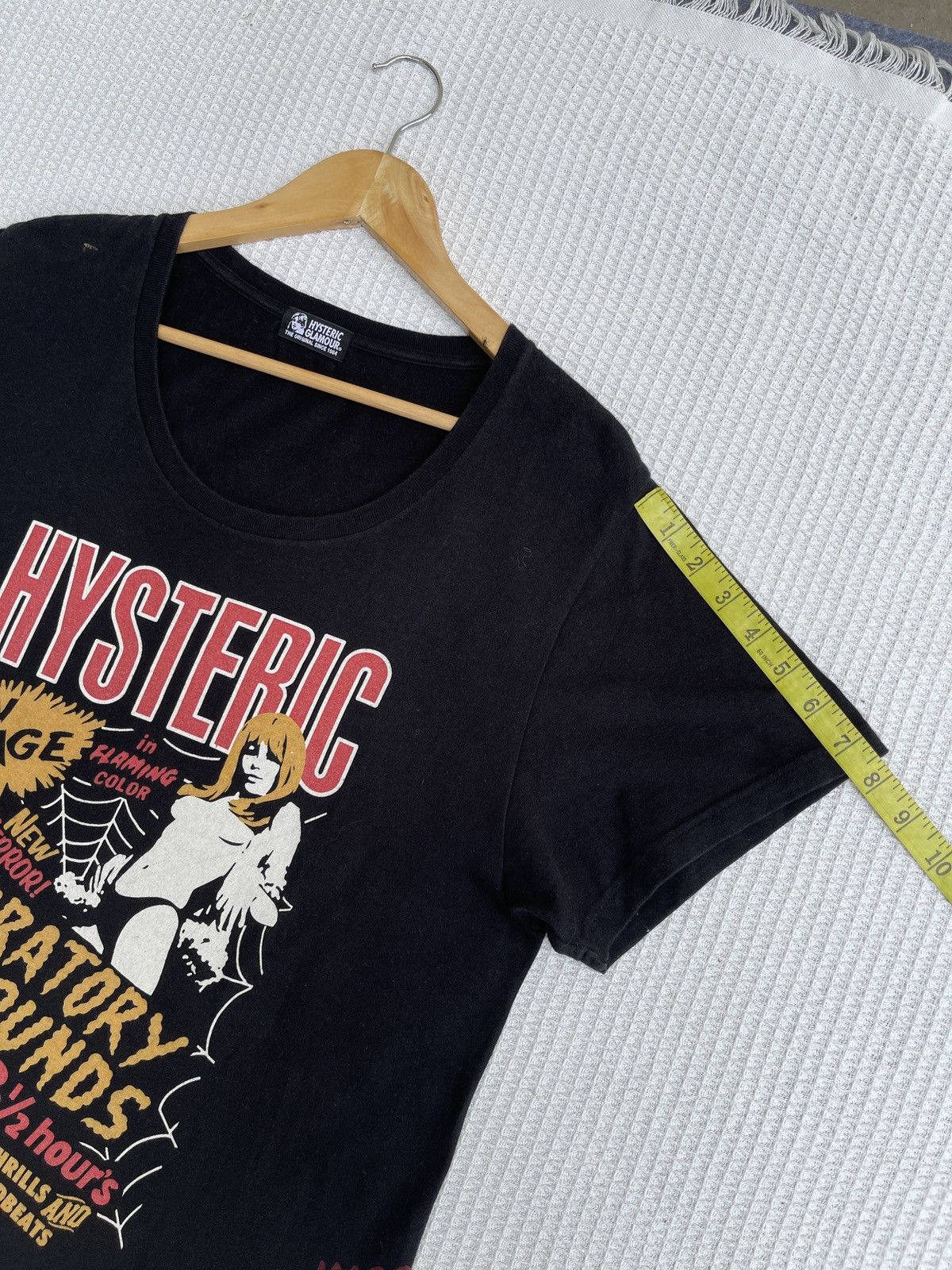 Hysteric Glamour Rare🔥Vintage HYSTERIC GLAMOUR Black T Shirt Size US M / EU 48-50 / 2 - 12 Thumbnail