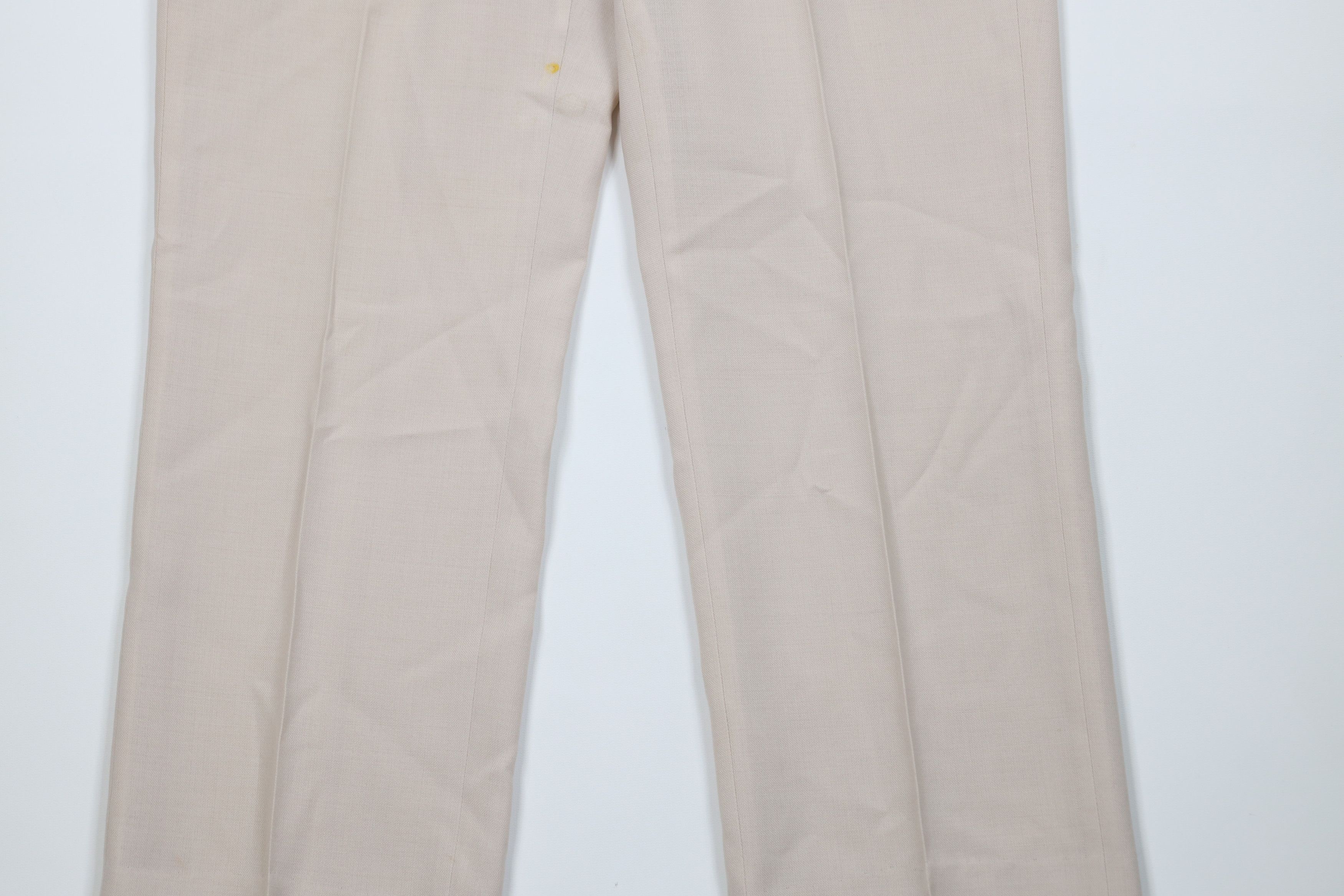 Vintage Vintage 70s Streetwear Knit Wide Leg Chino Pants Beige USA Size US 38 / EU 54 - 3 Thumbnail