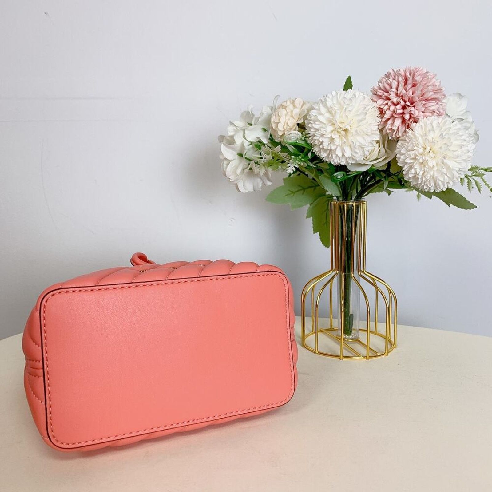 Michael Kors Michael Kors 35T0GU2C0U Suri Small Quilted xbody GRAPEFRUIT Size ONE SIZE - 7 Thumbnail