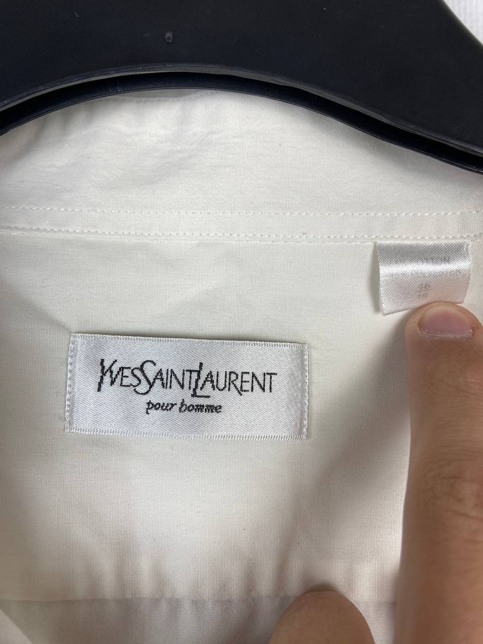 Vintage Vintage YvesSaintLaurent Ysl Pour Homme Button Up Shirt Size US XL / EU 56 / 4 - 6 Thumbnail