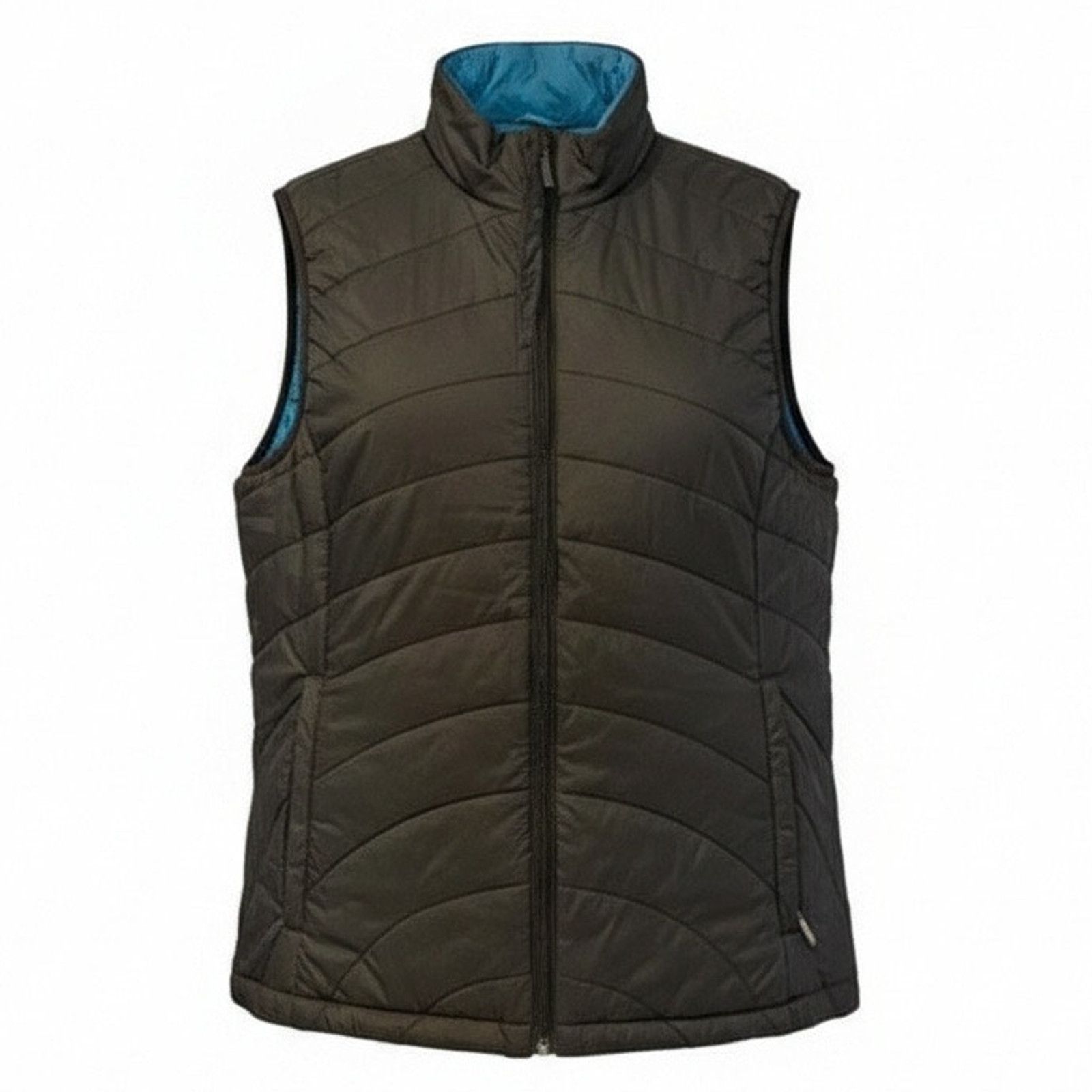 Lands' End Lands' End Vest Womens Medium Black Quilted Puffer Full Zip Size M / US 6-8 / IT 42-44 - 1 Thumbnail