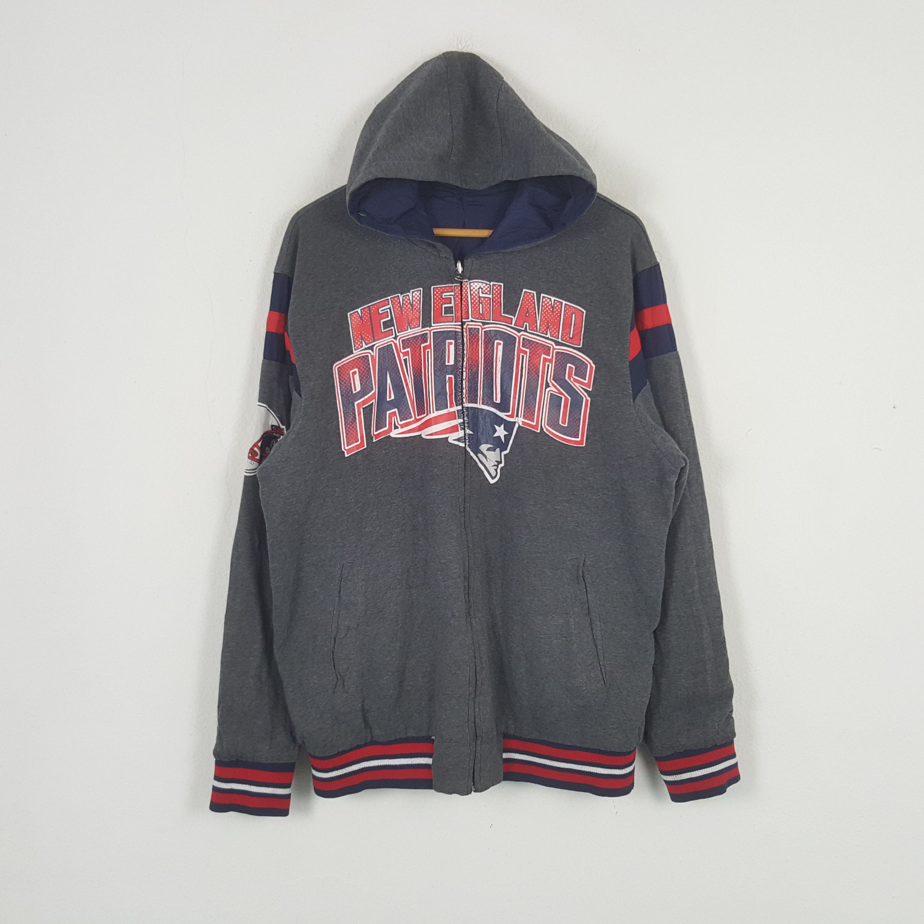 NFL × Vintage Vintage New England Patroits Reversible Sport Hoodies C288N2 Size US XL / EU 56 / 4 - 1 Thumbnail