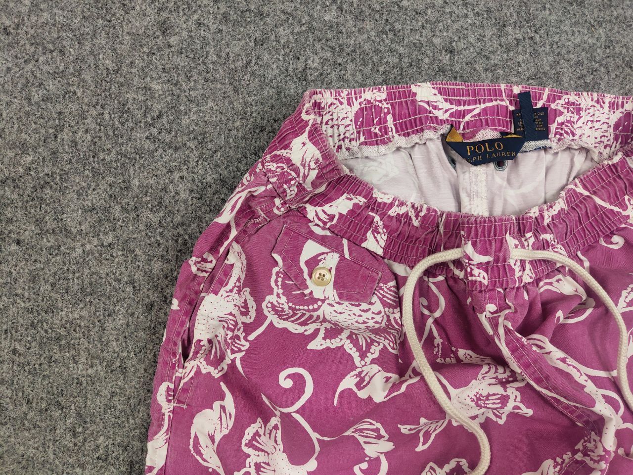 Polo Ralph Lauren Polo Ralph Lauren Pink Flowers Canvas Nylon Shorts Vintage Size US 32 / EU 48 - 5 Thumbnail