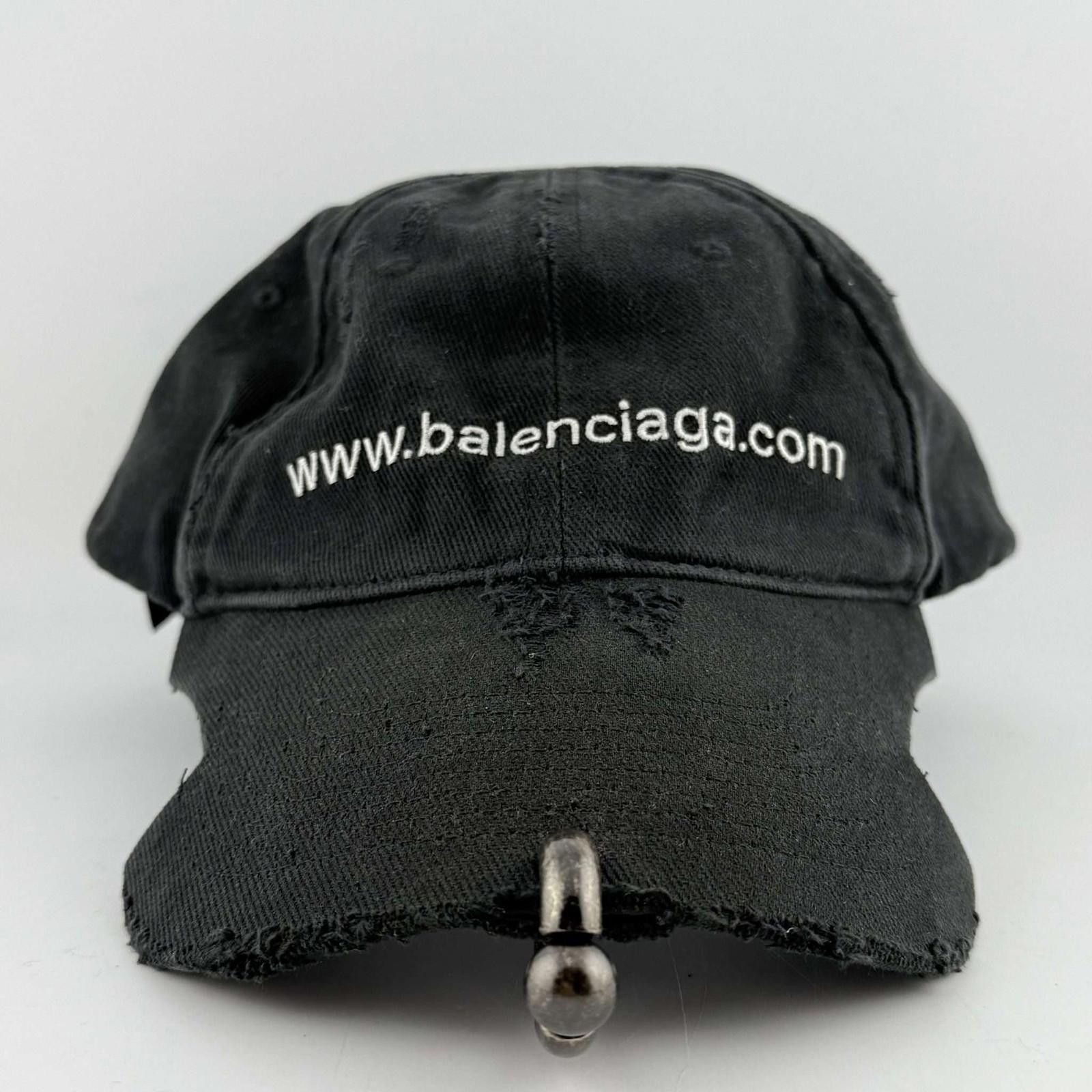 Balenciaga Balenciaga Pierced Website Baseball Cap L Used Size ONE SIZE - 2 Thumbnail