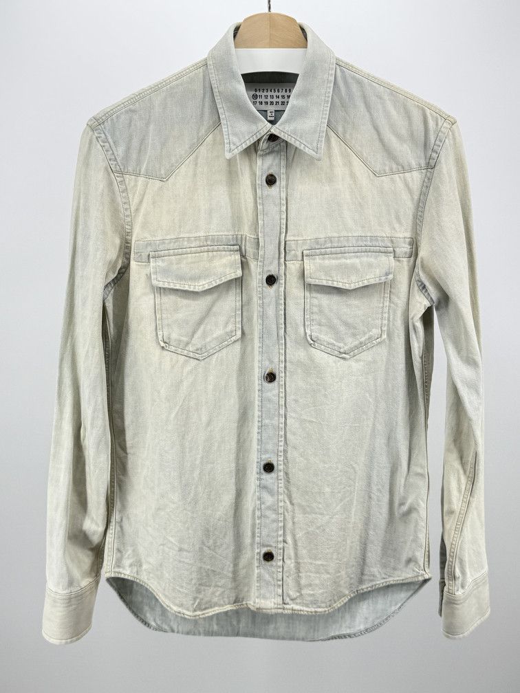 Maison Margiela SS18 Washed Denim Shirt Size US S / EU 44-46 / 1 - 1 Thumbnail