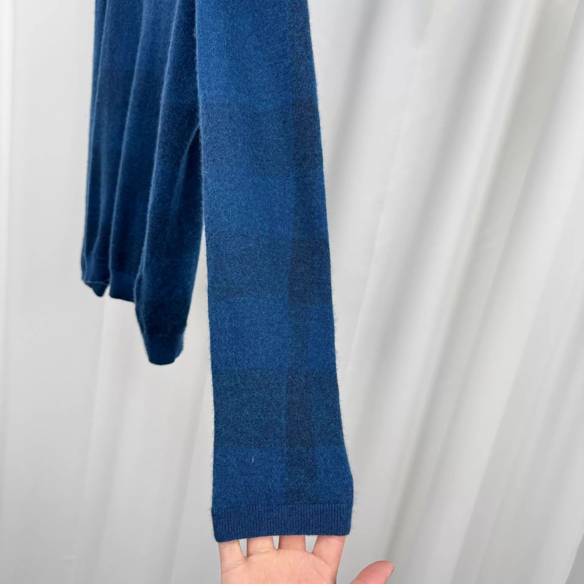 Burberry Burberry check cashmere knit sweater L 99 New Size L / US 10 / IT 46 - 4 Thumbnail