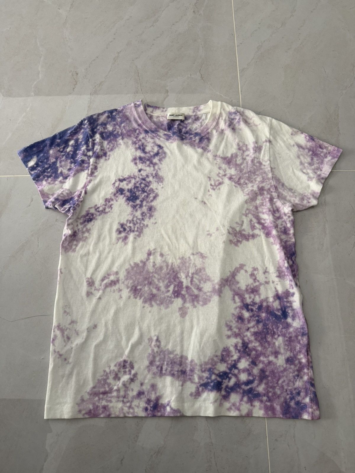 Saint Laurent Paris Saint Laurent SS16 Bleached Washed Oversized Tshirt Sz.M Size US M / EU 48-50 / 2 - 1 Thumbnail